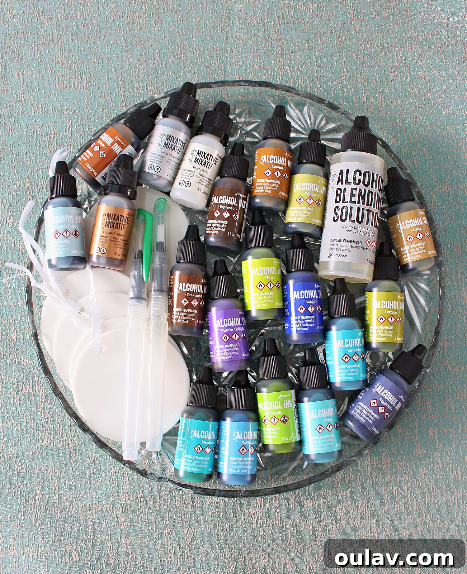 Decorate Ceramic Ornaments with Alcohol Ink 4 Using Alcohol Inks on Ceramic