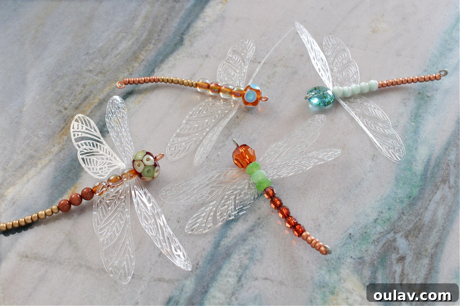 Sparkling Beaded Dragonfly Decor 3 DIY Beaded Dragonfly Ornament