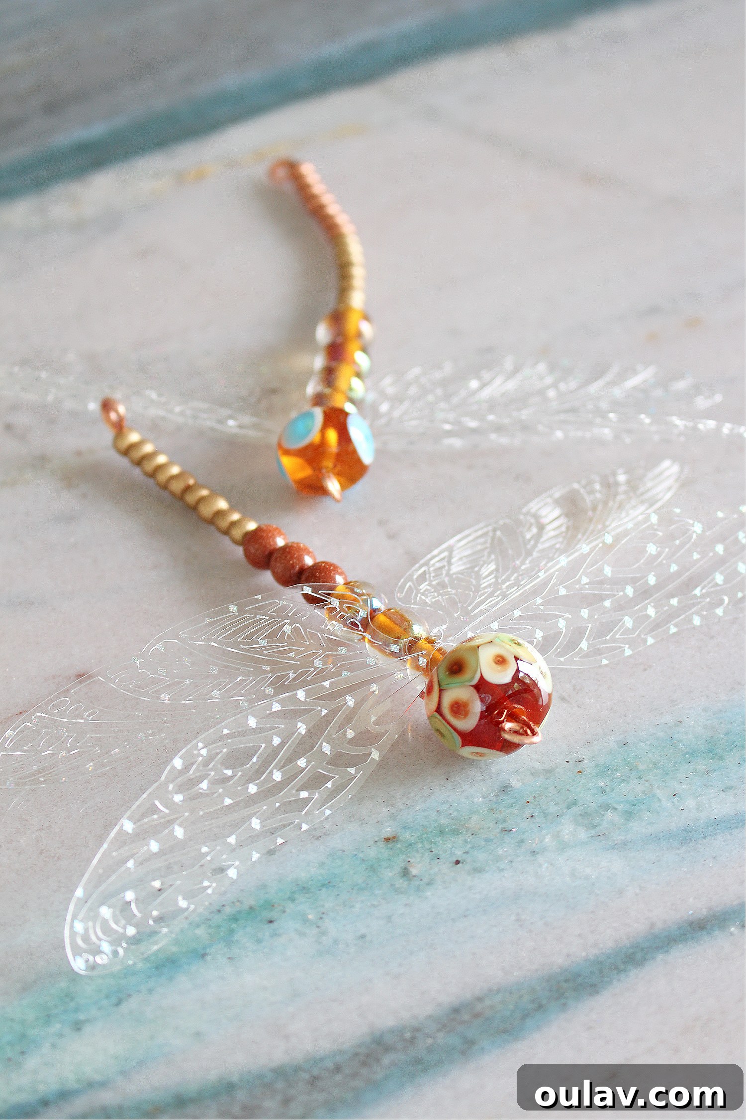 Sparkling Beaded Dragonfly Decor 6 DIY Dragonfly Ornament