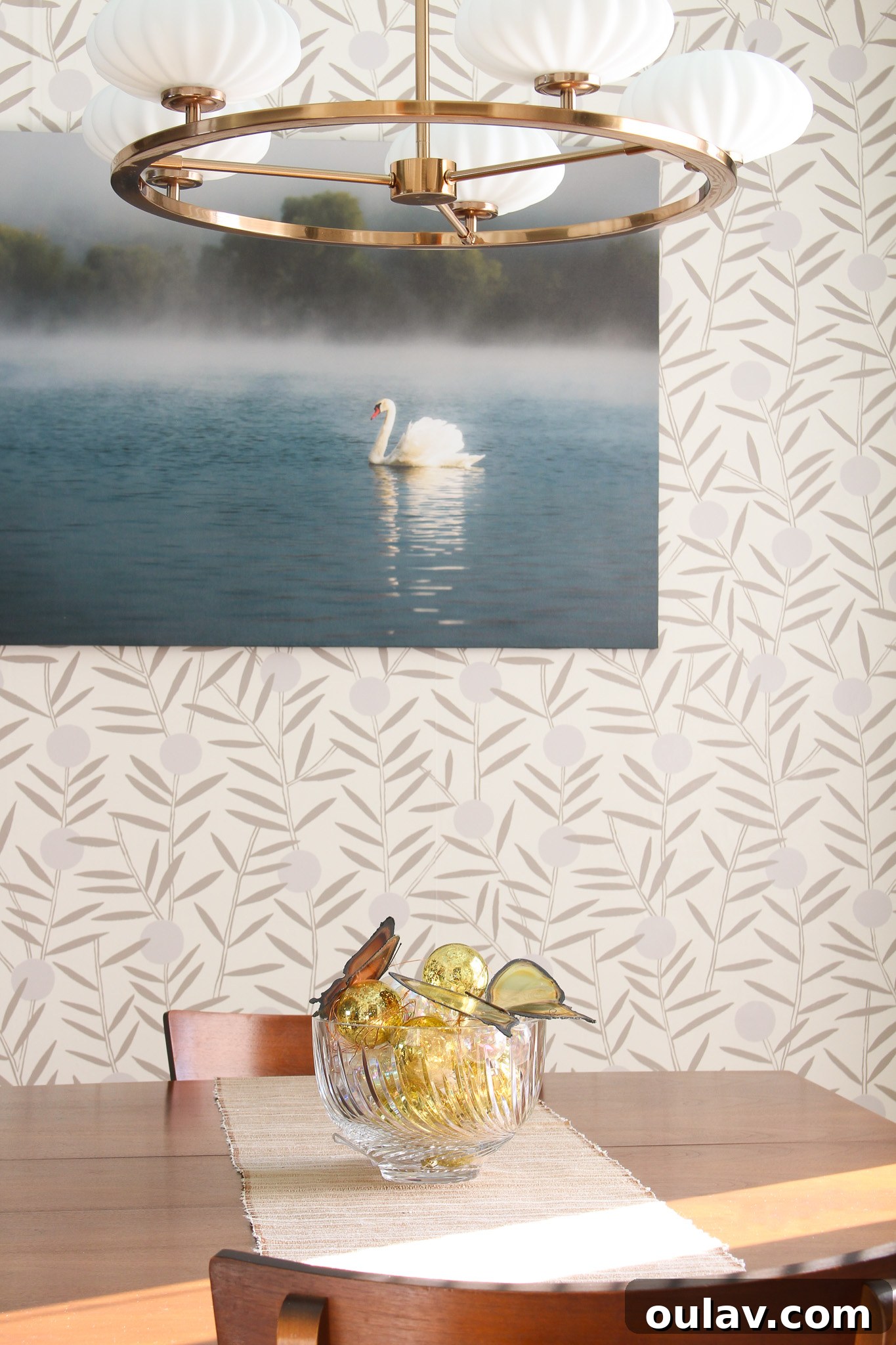 Photowall: Elevating Spaces with Grand Wall Art 3 Swan Swimming on Lake Photo Print - A beautiful nature scene from Photowall