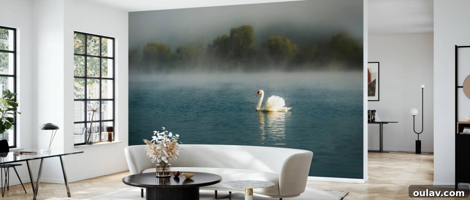 Photowall: Elevating Spaces with Grand Wall Art 7 Swan Wall Mural concept from Photowall - illustrating a grander impact on a wall