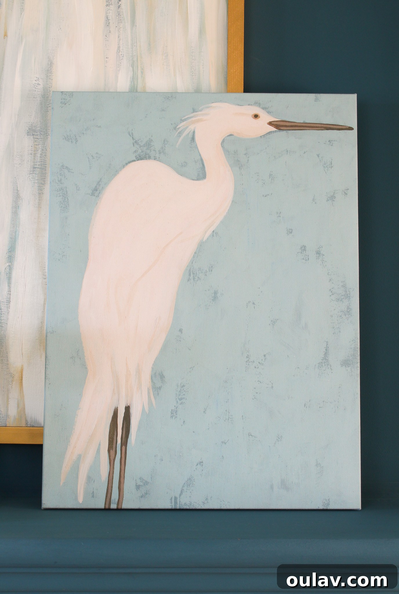 Photowall: Elevating Spaces with Grand Wall Art 10 Heron Art Print from Photowall - a smaller canvas print example