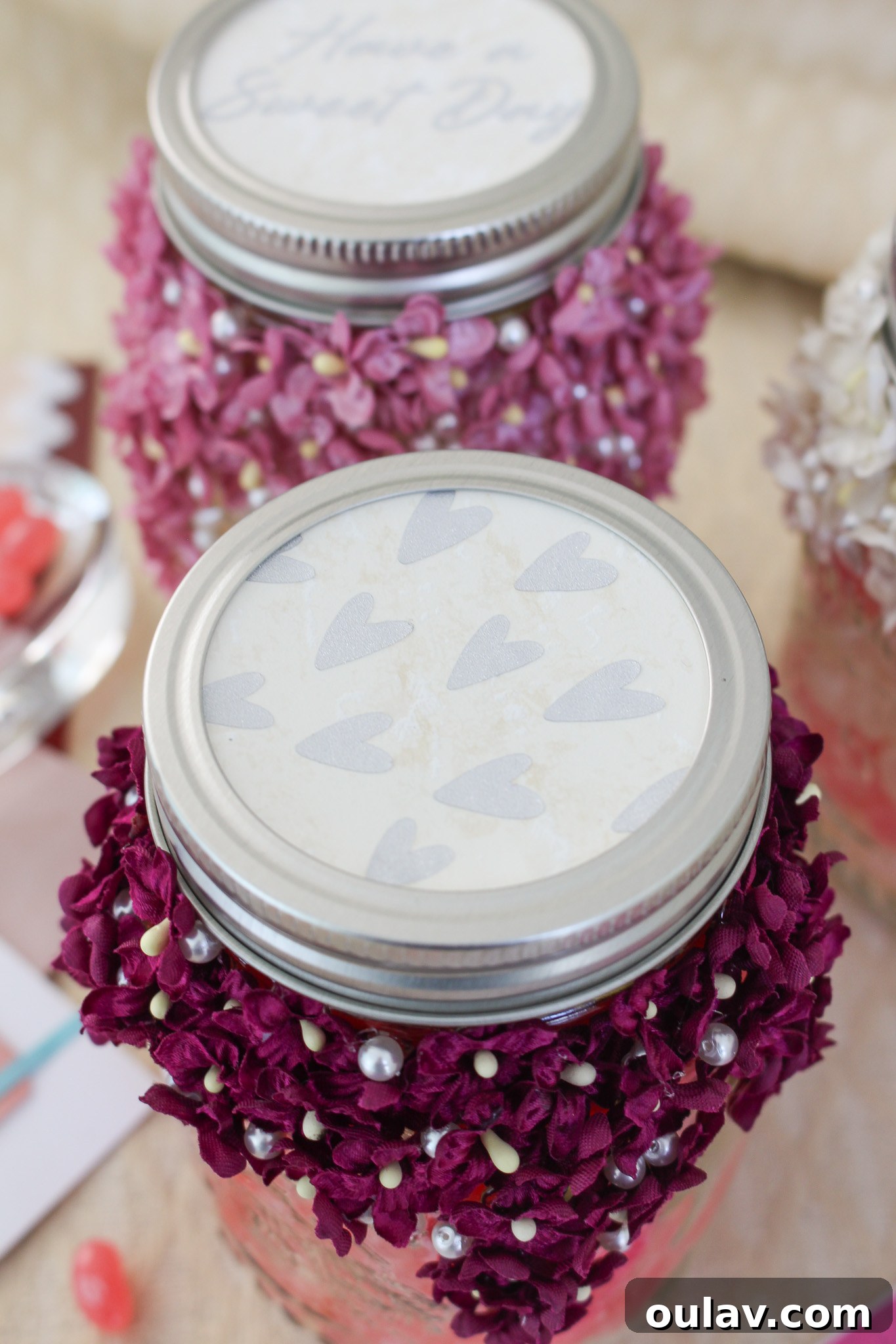 Homemade Valentine Jar Gift Inspiration 9 DIY Upcycled Jar Idea for Valentine's Day