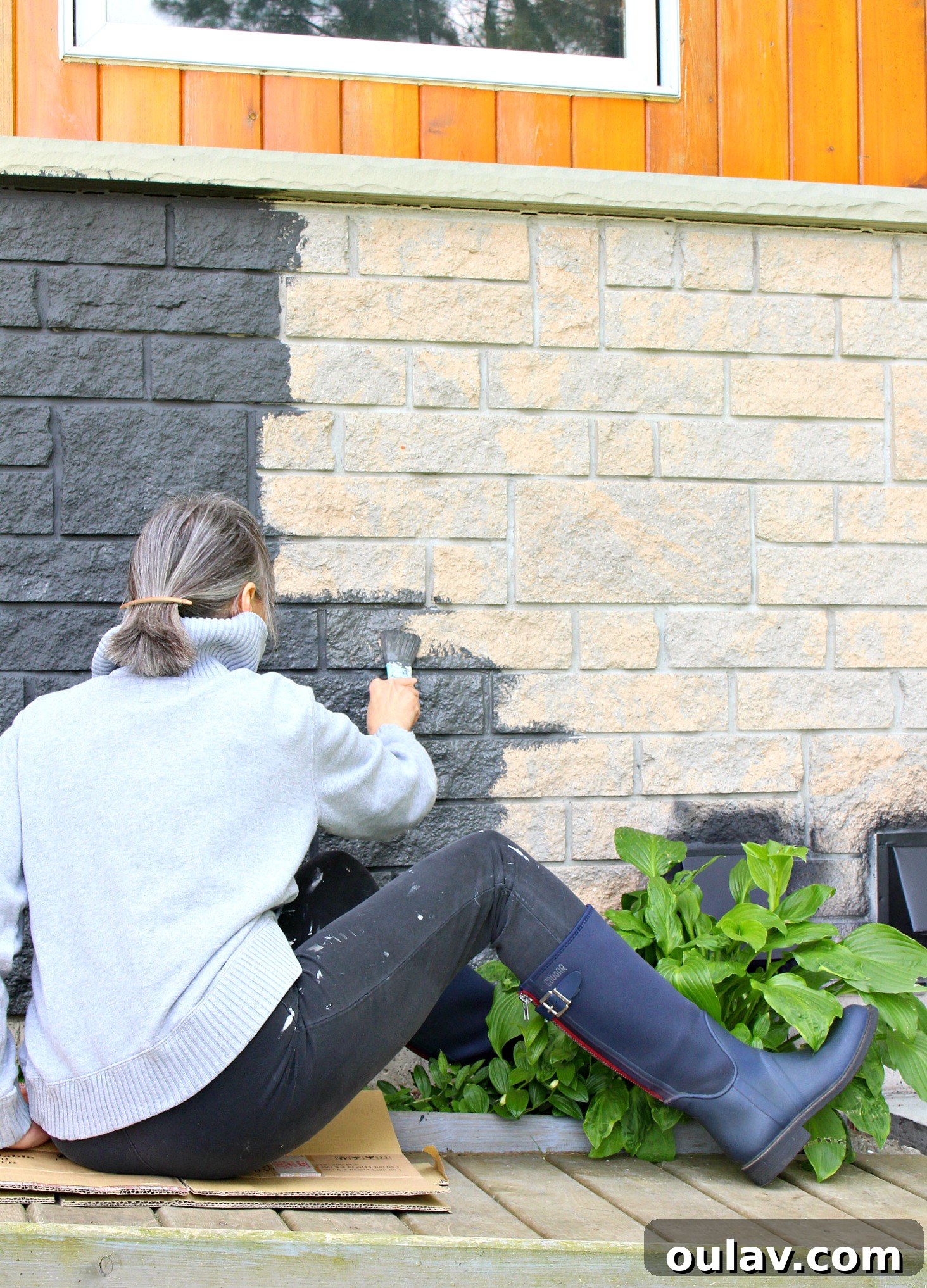 Charcoal Grey Stone Exteriors: A Safe Approach to Painting Your Chimney 15 How to Paint Manufactured Stone Exterior