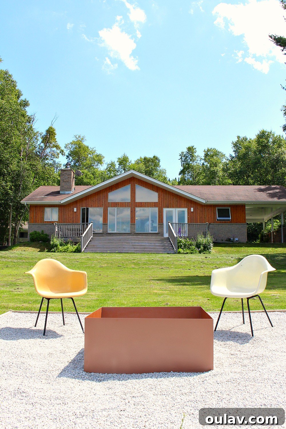 Charcoal Grey Stone Exteriors: A Safe Approach to Painting Your Chimney 16 Cottage on Lake Superior