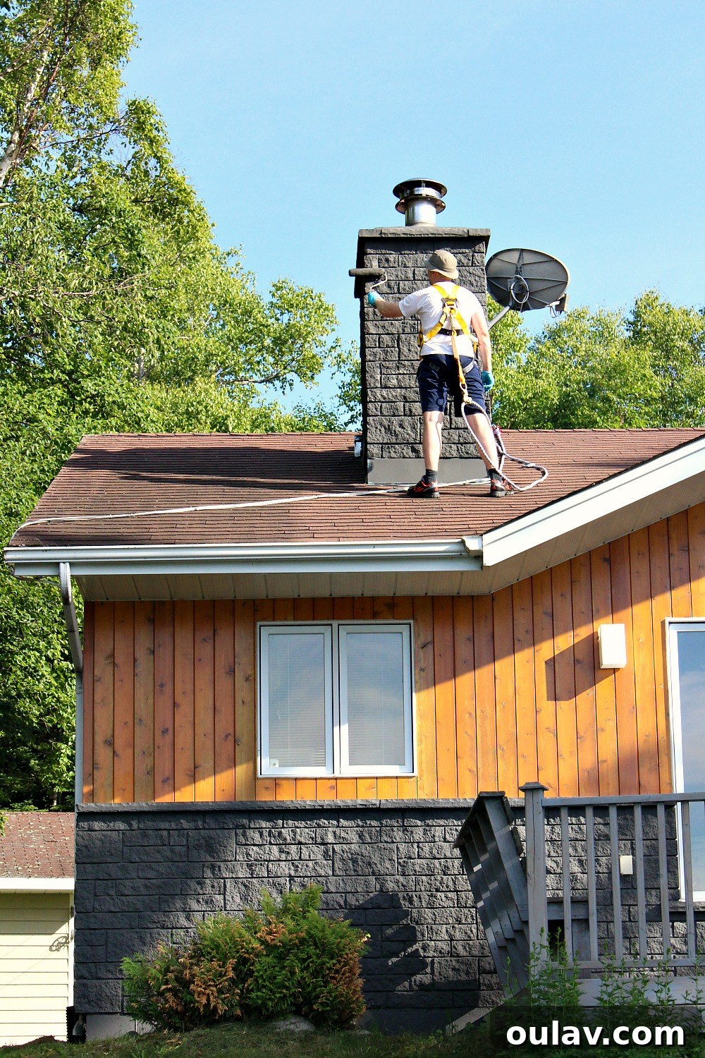 Charcoal Grey Stone Exteriors: A Safe Approach to Painting Your Chimney 9 How to Safely Paint a Chimney