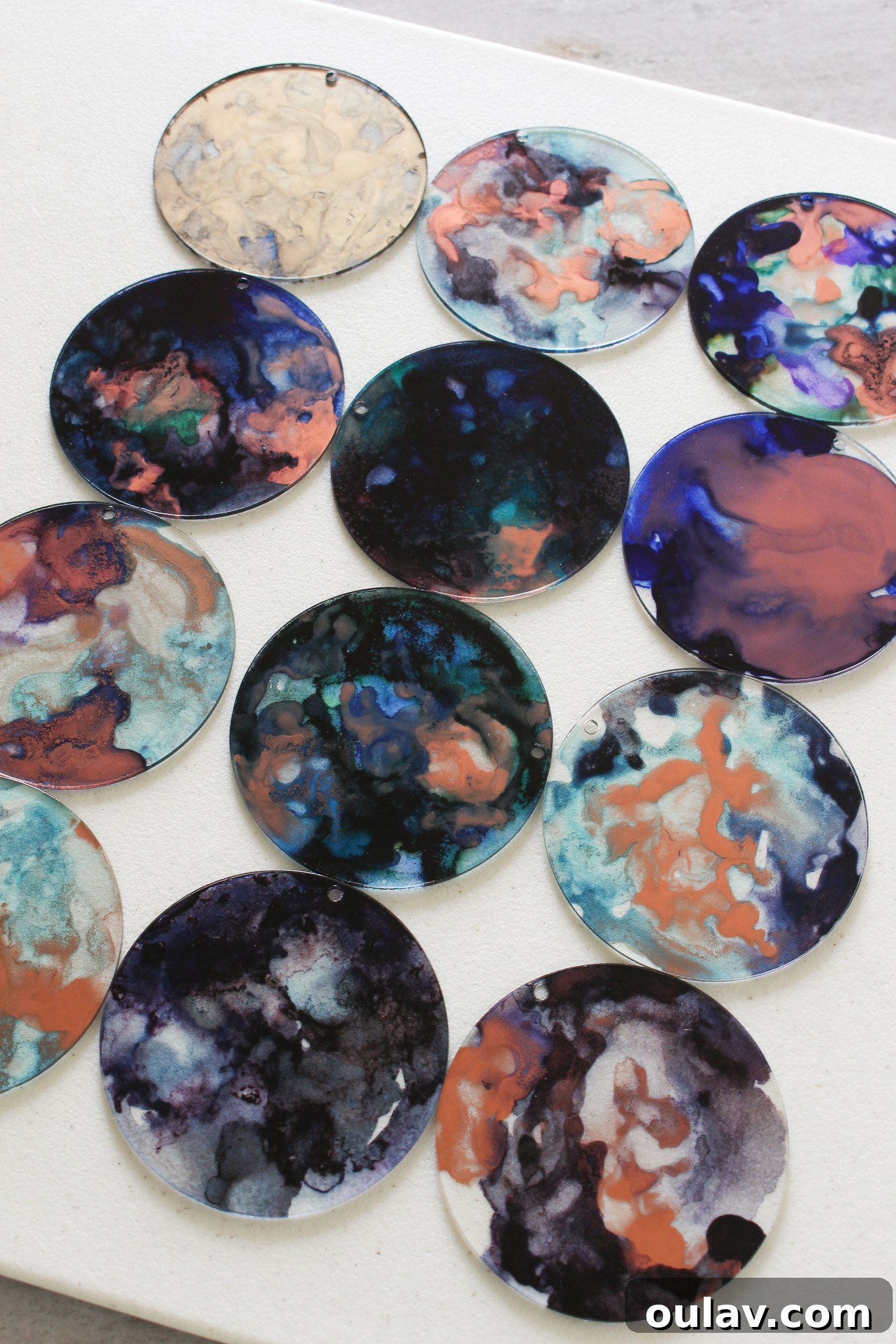 Halloween Alcohol Ink Craft Idea