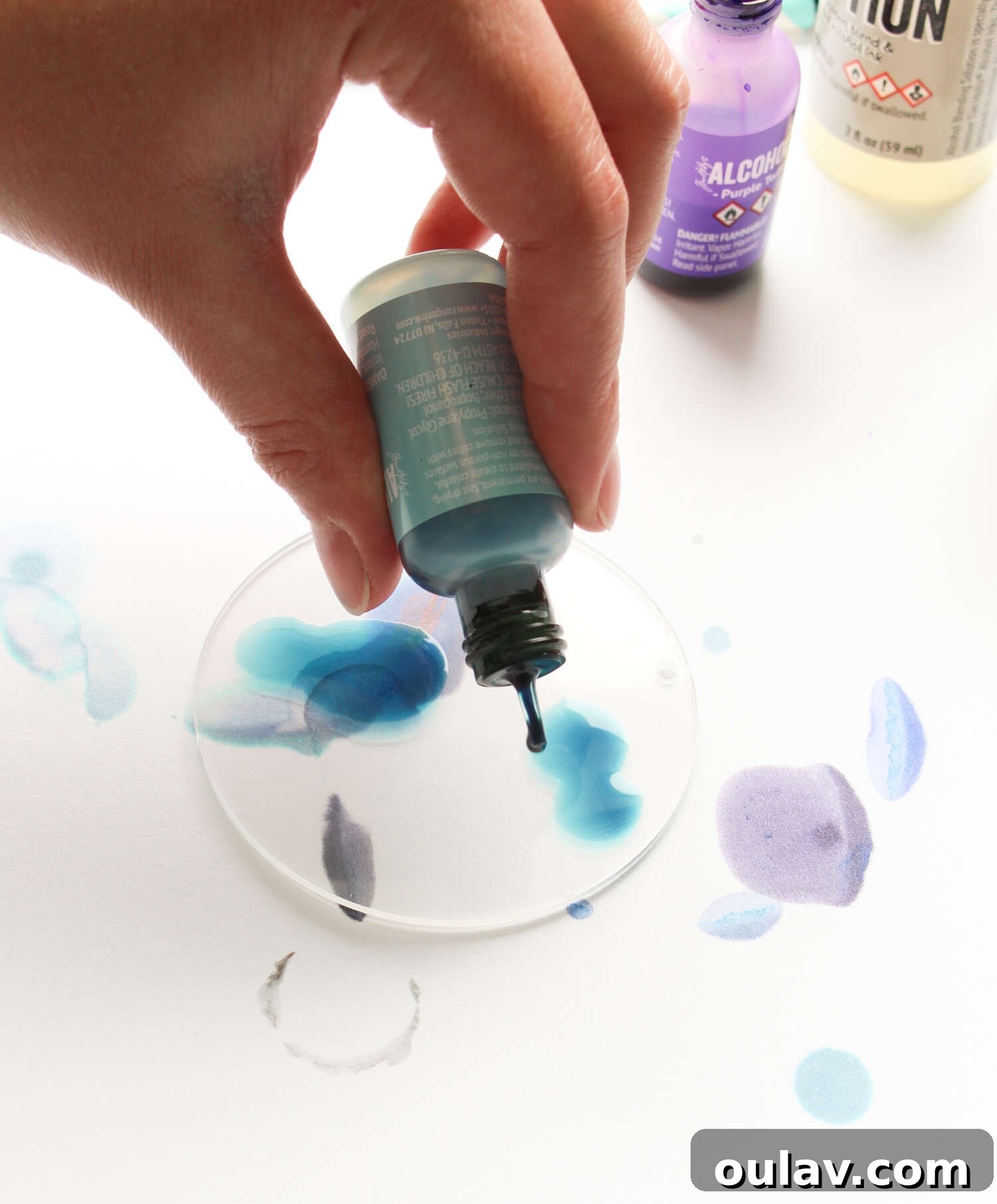 Cricut's Eerie Acrylic Disc Garland 7 How to Use Alcohol Inks on Acrylic Discs