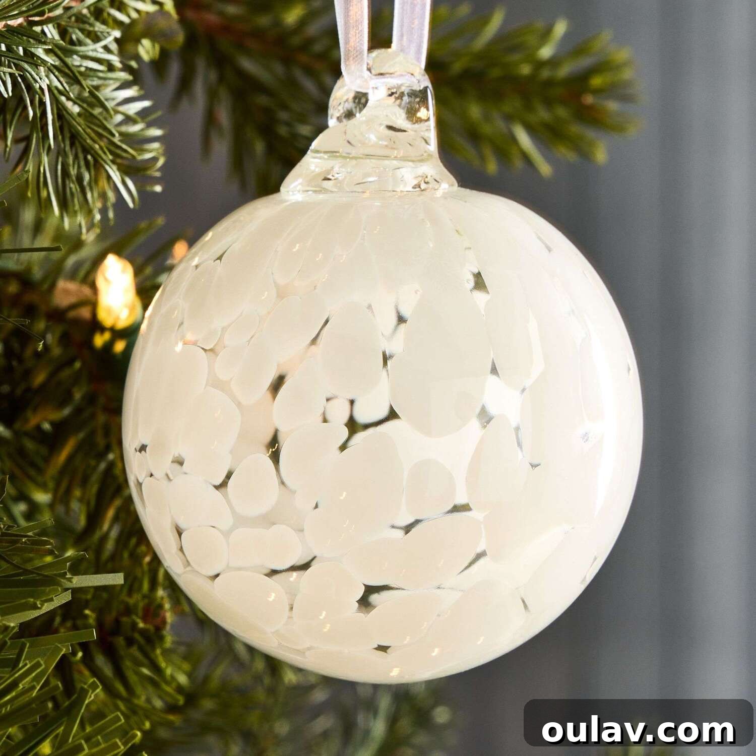 25 White Christmas Tree Decorations & Elegant Decor Finds 24 White Blown Glass Christmas Tree Ornament, Elegant Design