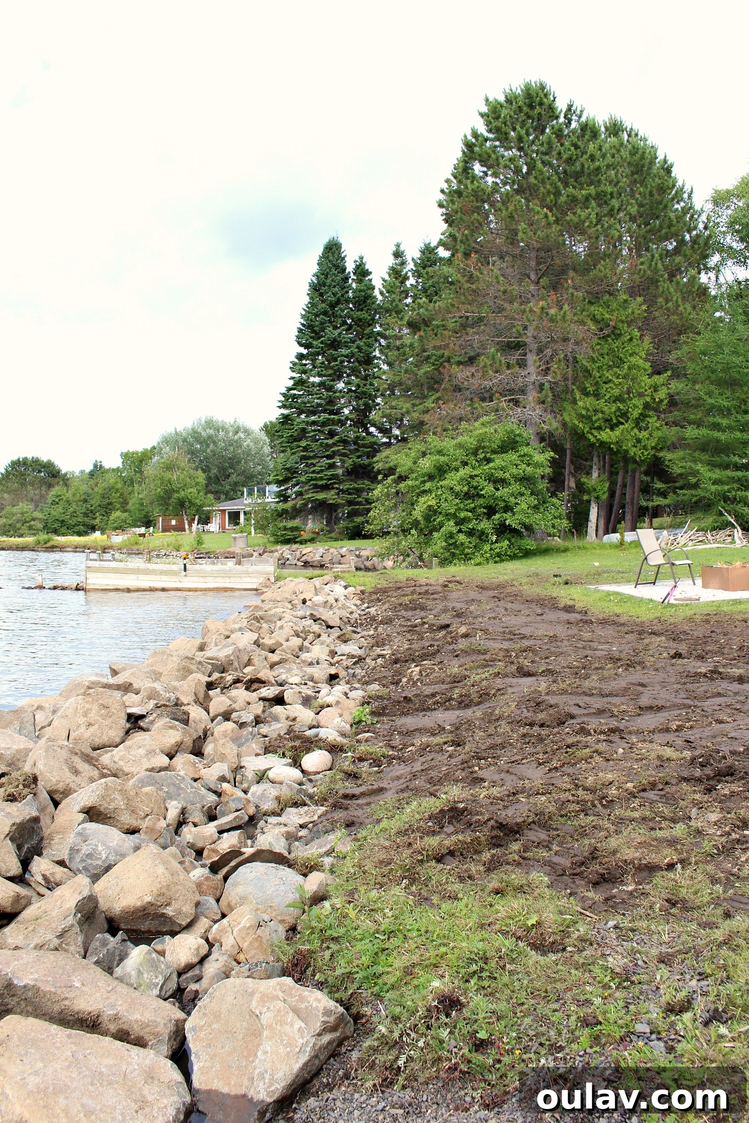 Stone Shore Erosion Structure: How to Save a Lakefront Lawn from Shore Erosion