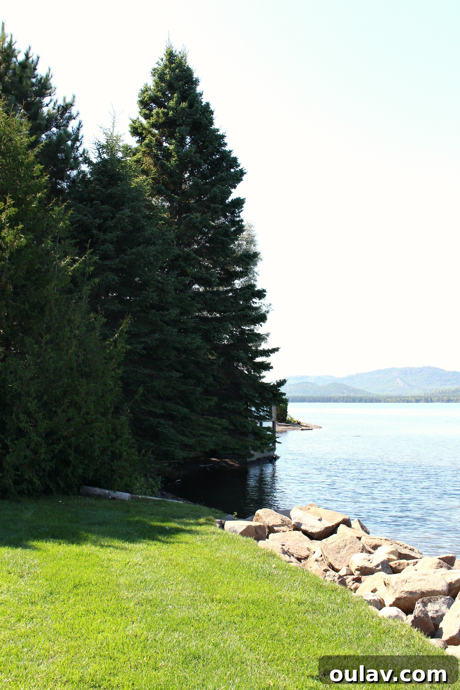 Large Rocks Along Shoreline