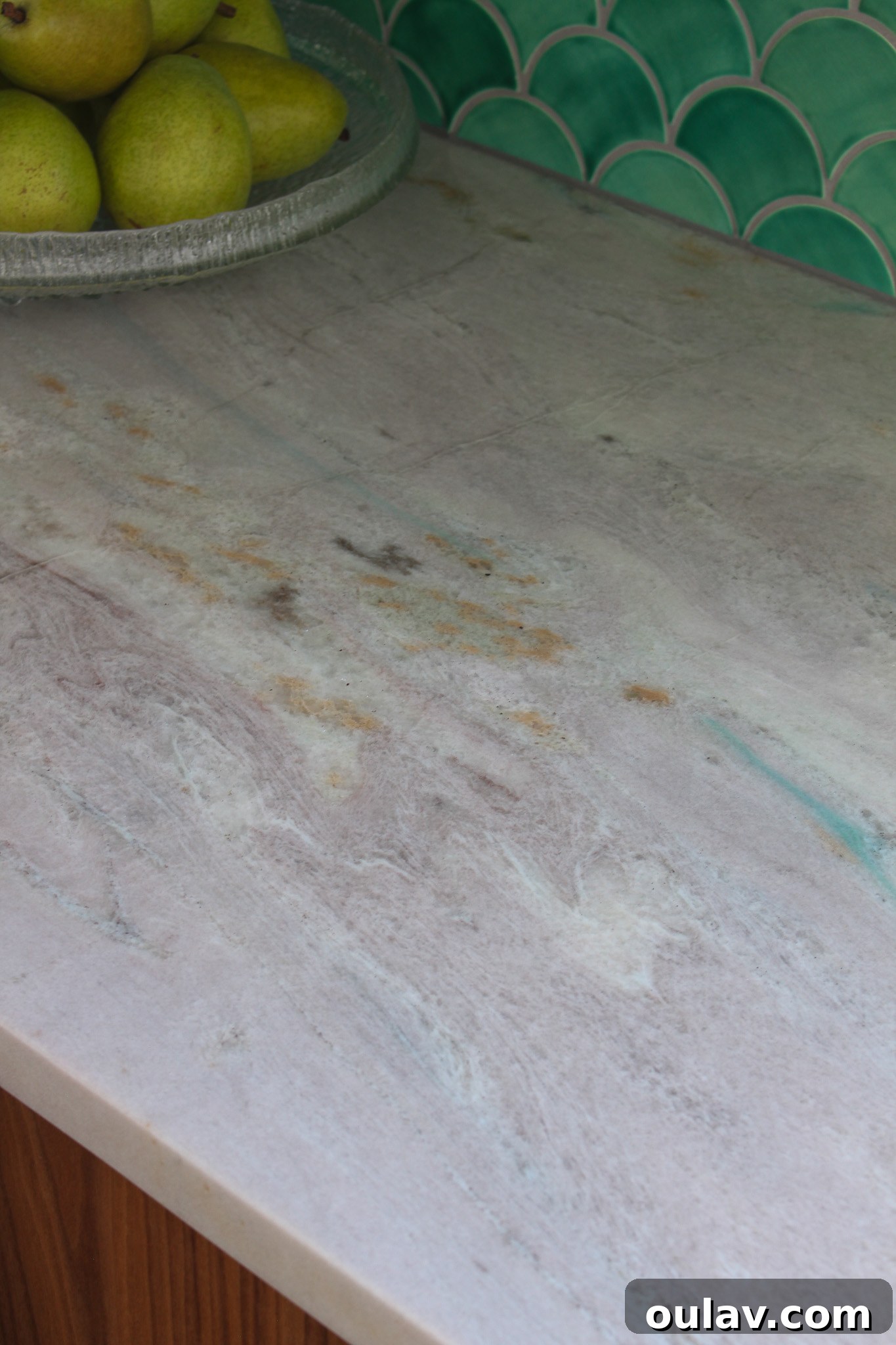 Mid-Century Modern Coastal Kitchen Reveal 11 Colorful Quartzite Stone Counters Adding Vibrancy to Kitchen