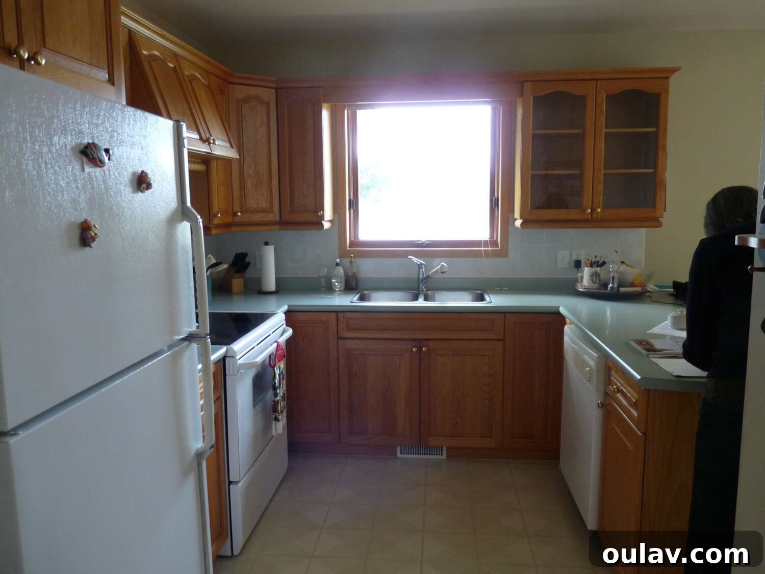 Mid-Century Modern Coastal Kitchen Reveal 25 Lake House Kitchen Before and After Transformation, showing expanded layout
