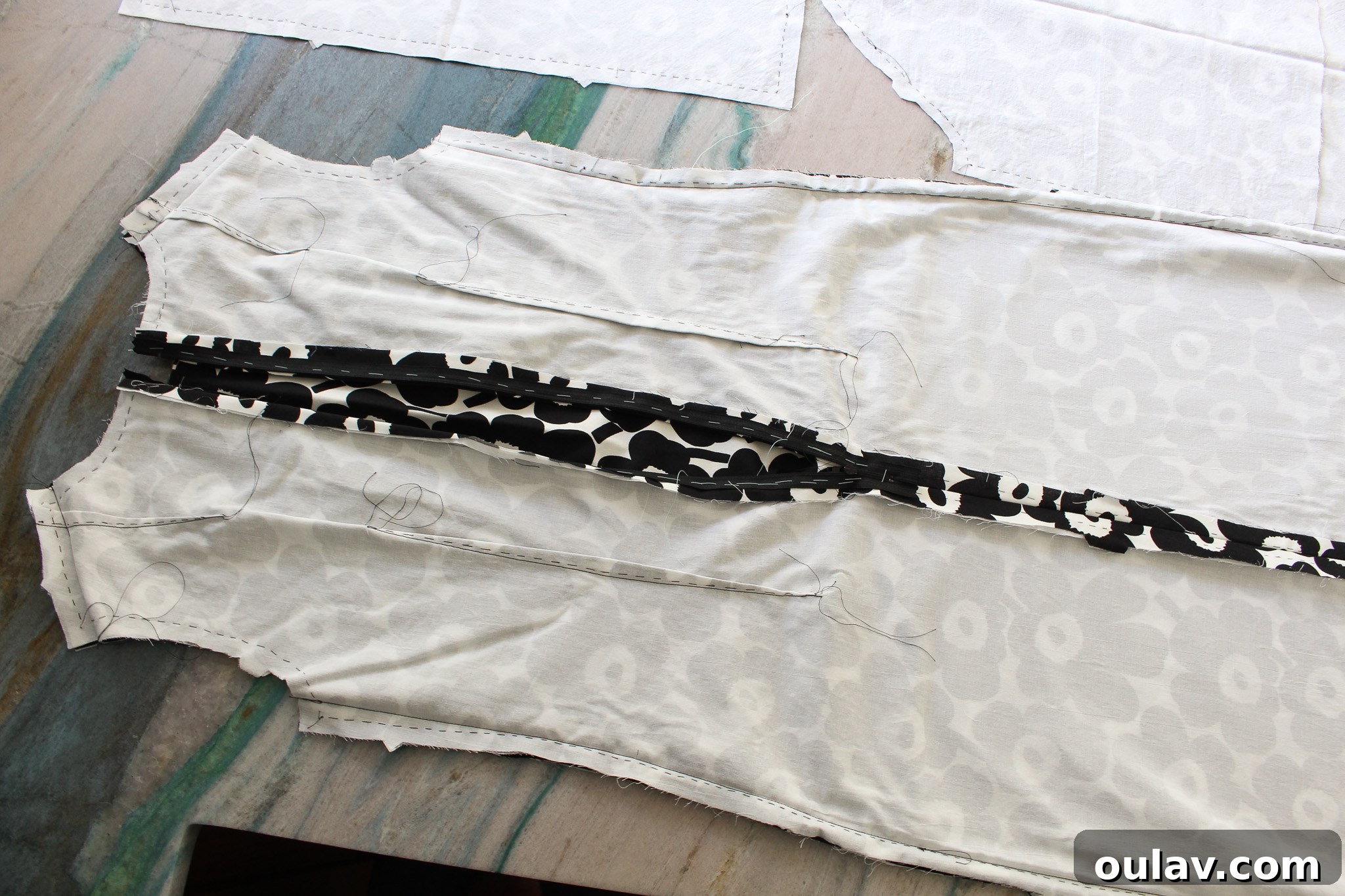How to Sew a DIY Dress with Underlining - Unified Layers