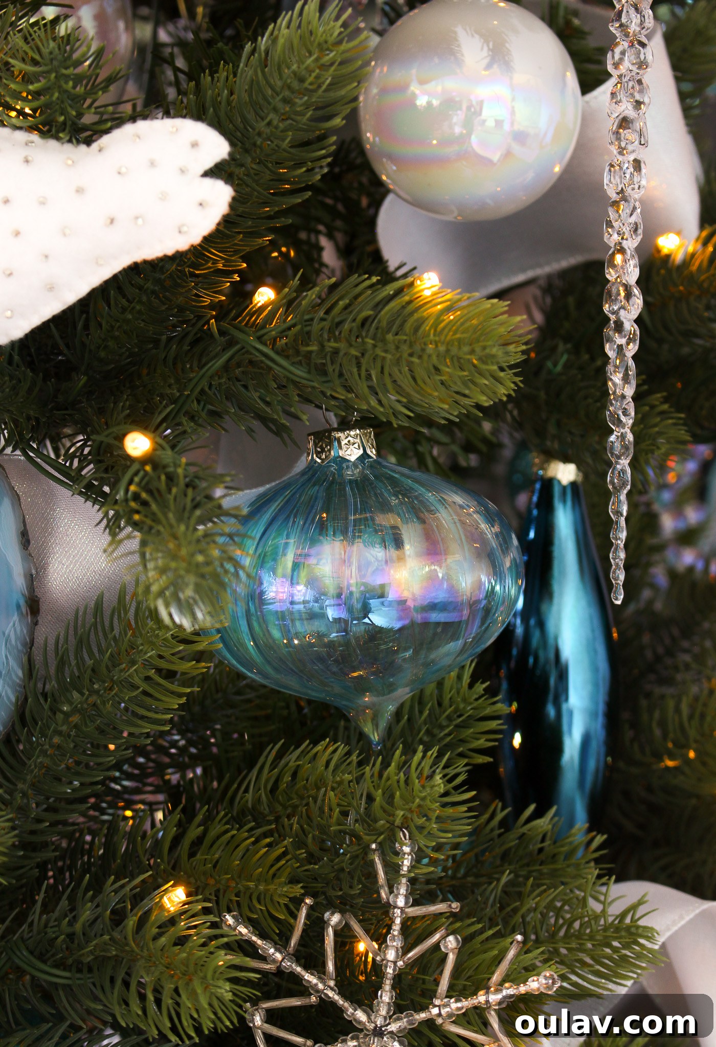 Choosing Realism Our King of Christmas Artificial Tree Review 21 Vibrant Hues: A Stunning Blue Glass Ornament Set for a Modern Christmas Tree