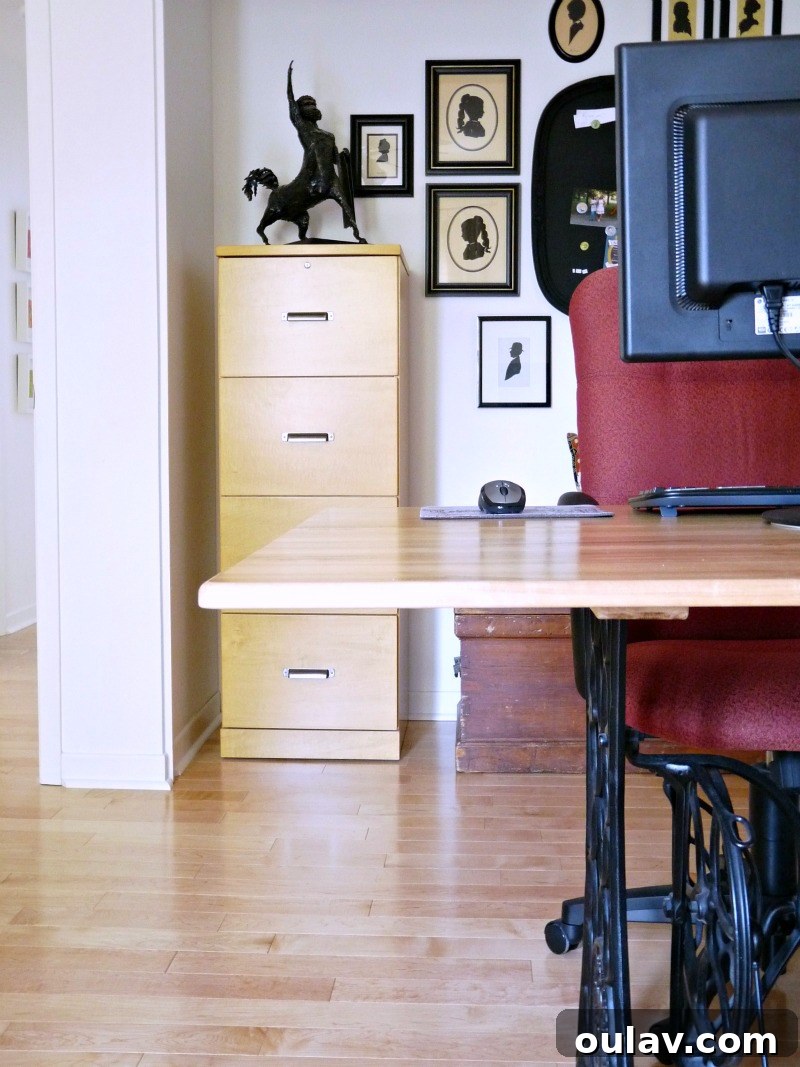 Build Your Perfect Workspace 11 DIY Singer Sewing Machine Base Desk: Repurposed Industrial Chic