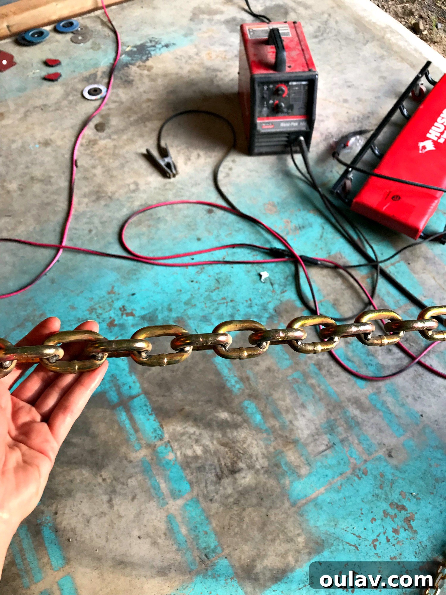 Welding Chain into a Solid Bar: Custom Desk Leg Creation