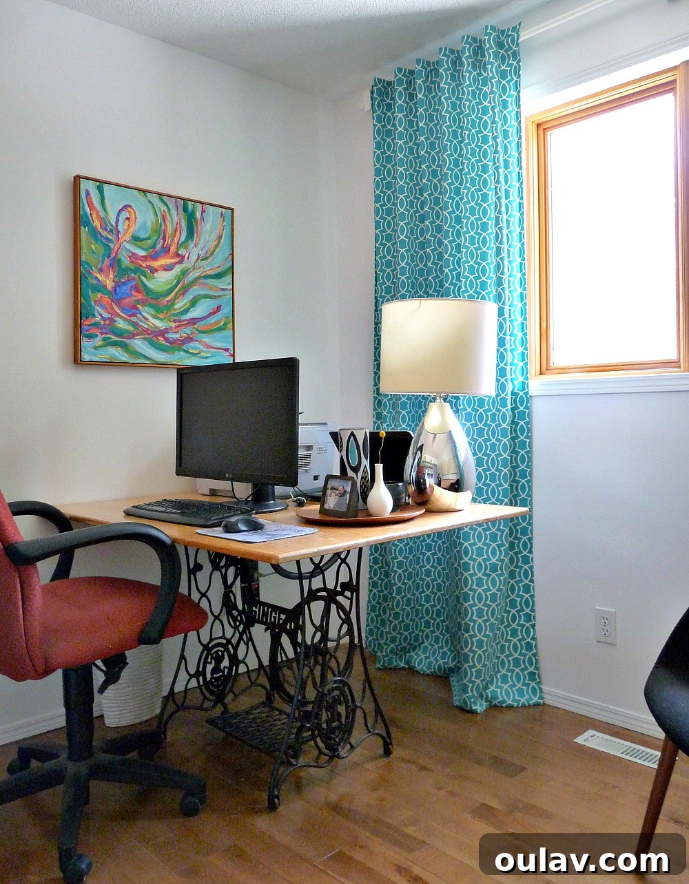 Build Your Perfect Workspace 9 DIY Treadle Sewing Machine Base Desk: Upcycled Vintage Workspace