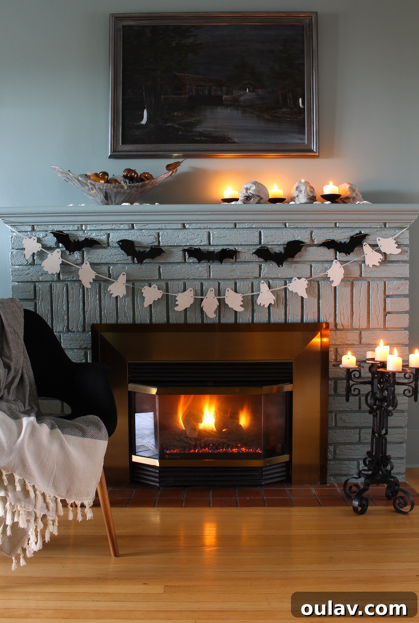 Precision Cut Bat Garland for Halloween 3 DIY Bat Garland