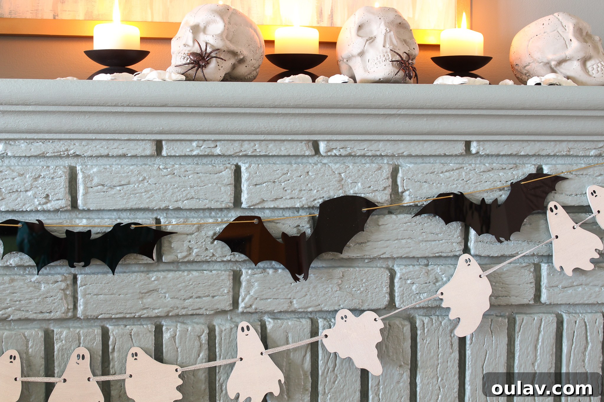 Precision Cut Bat Garland for Halloween 10 xTool M1 Halloween Garland Craft Idea