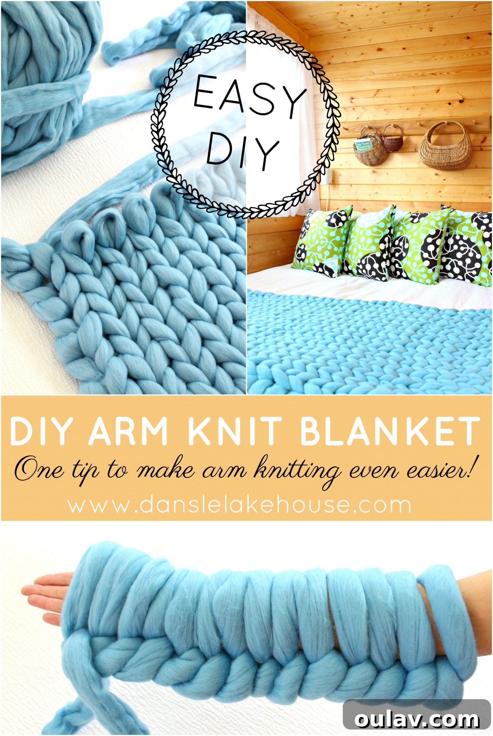 DIY arm knitting project