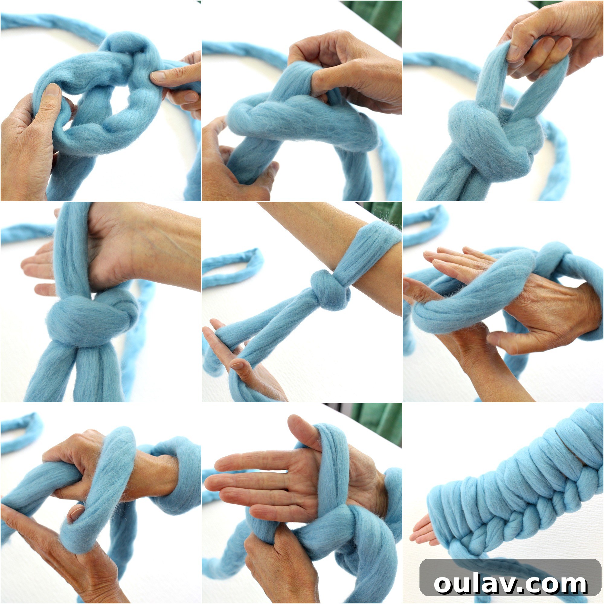 arm knitting tutorial