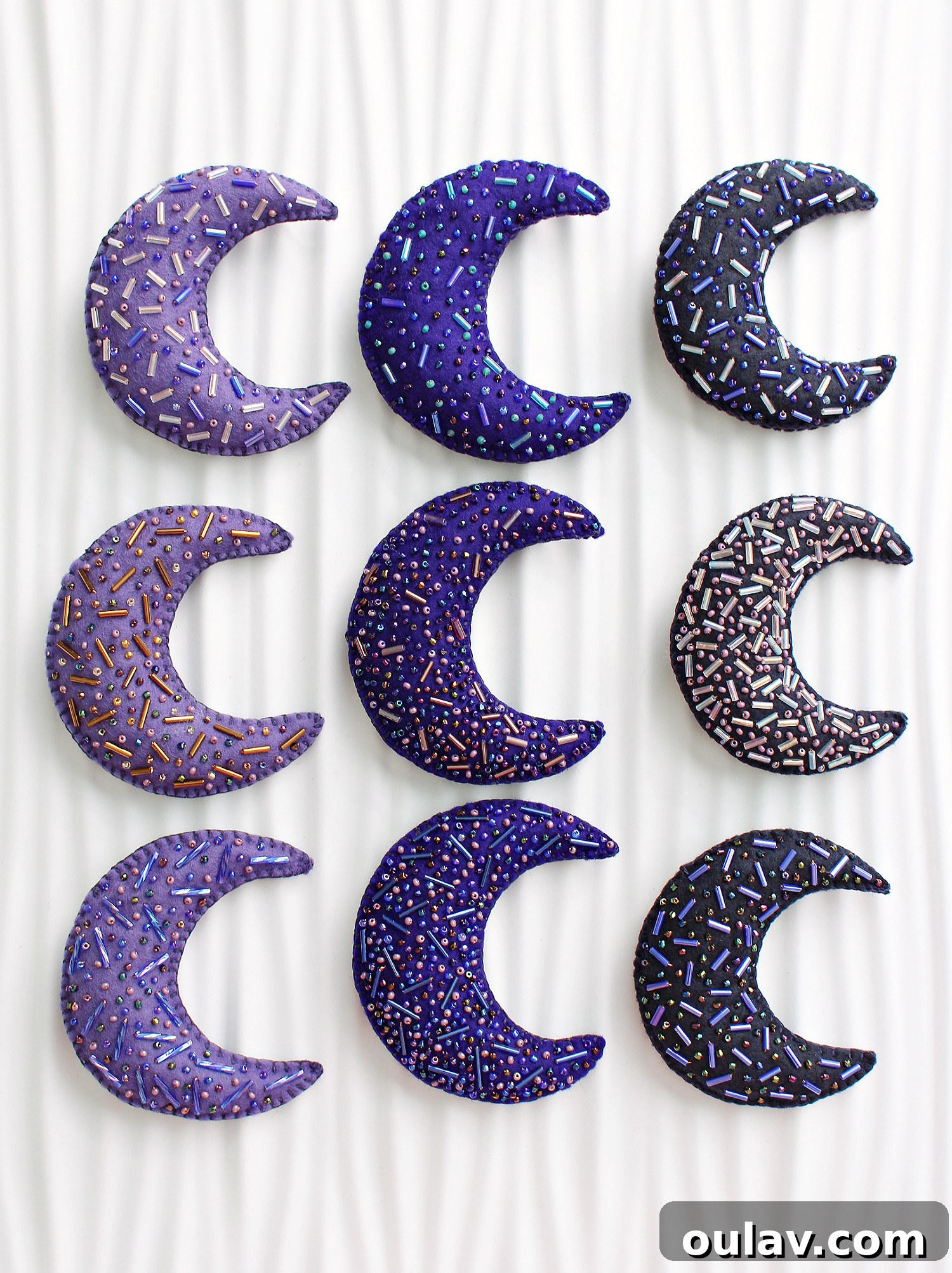 Crafts for the Longest Night 7 Winter Solstice Moon Felt Ornament