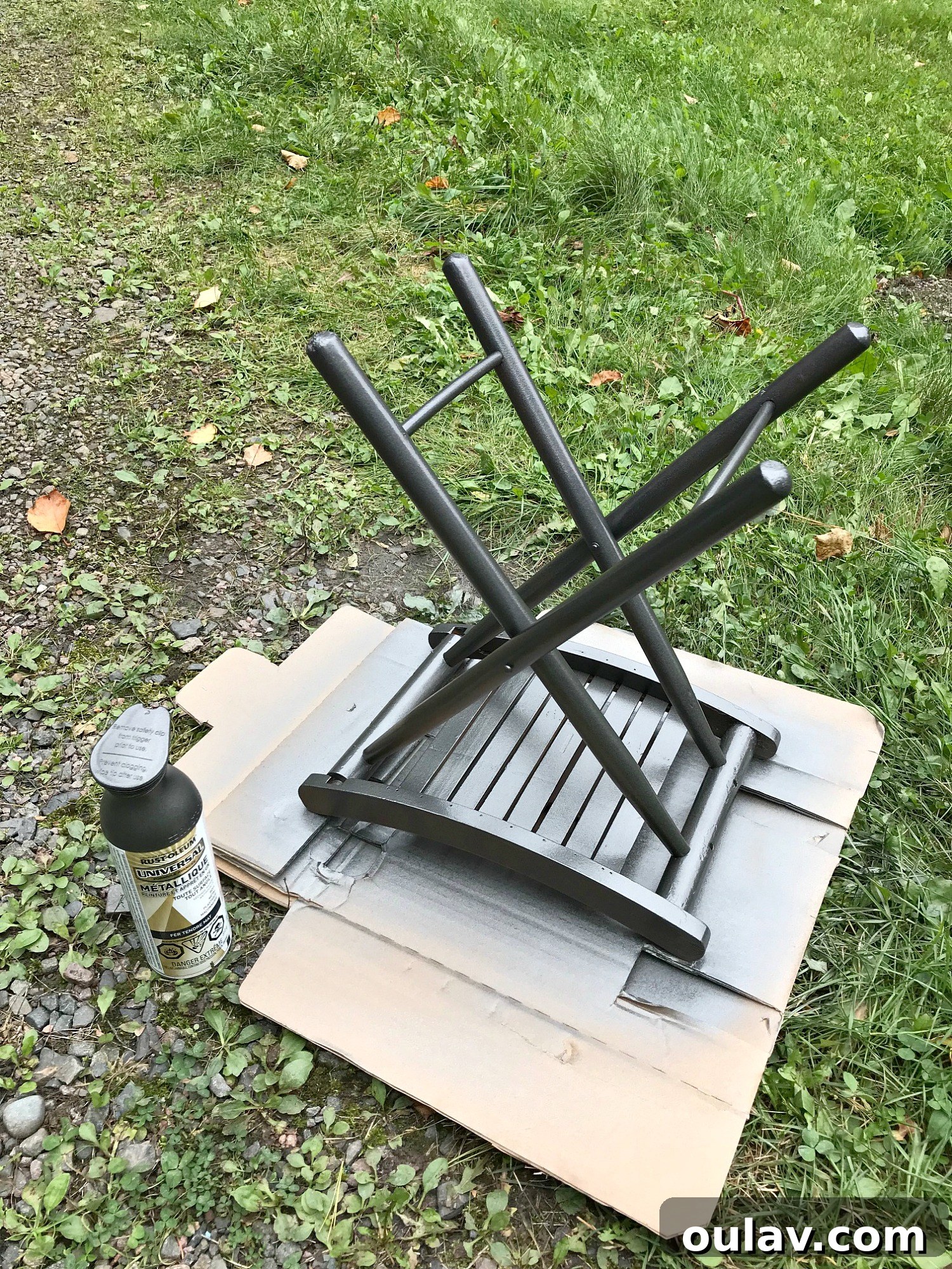 Retro Folding Stool: Reimagined 6 Retro Folding Stool Makeover | Before + After | Budget-friendly Furniture Makeover Vintage Upcycle Spray Paint Makeover #furnituremakeover #spraypaint #vintage