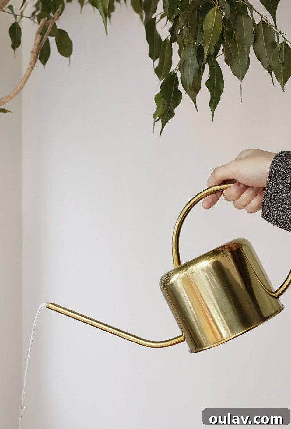 Holiday Haven: 25 Delightful Gifts for Homebodies 20 A modern teal blue metal watering can, showcasing its elegant design as a home decor item.