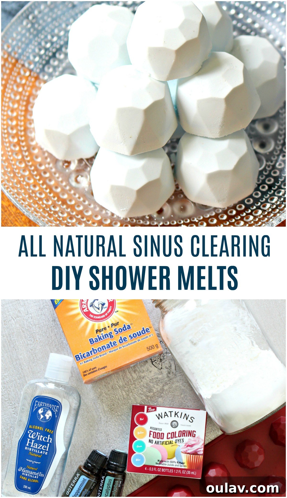 Homemade Sinus Relief Shower Steamers 9 All Natural Sinus Clearing Shower Melts Pinterest Image