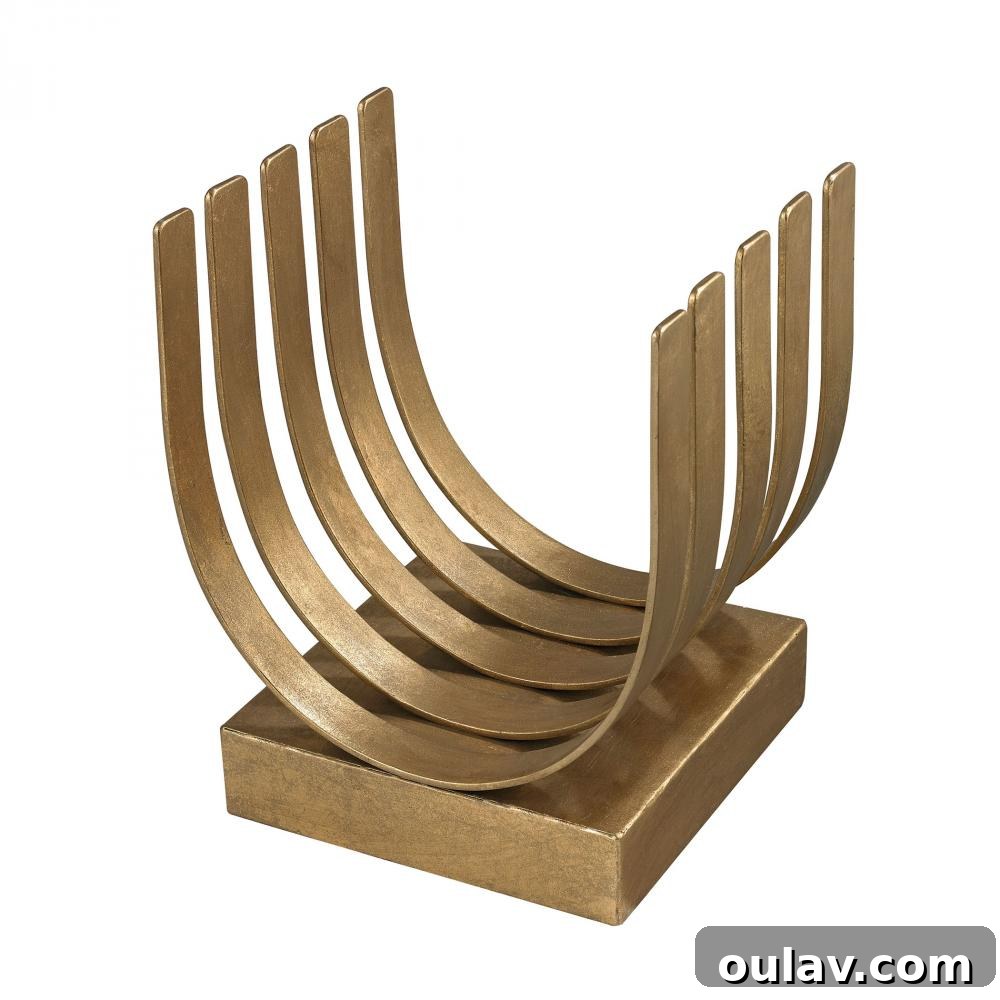 Stylish Storage: 10 Modern Log Holders for Your Home 7 Olympia Gold Leaf Log Holder