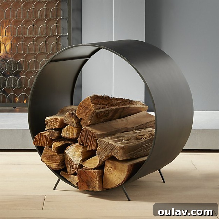 Stylish Storage: 10 Modern Log Holders for Your Home 8 Chuck Log Holder