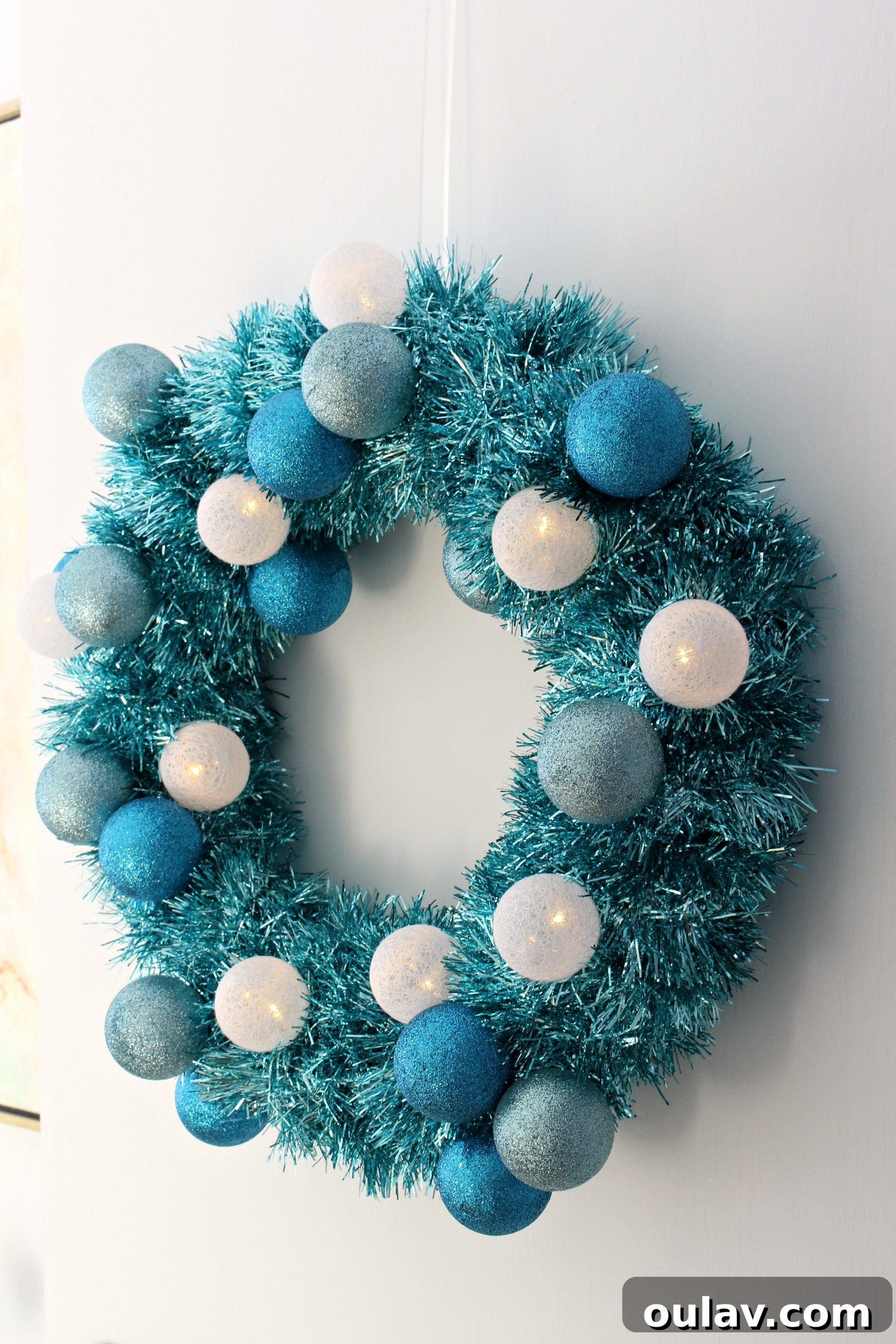 Retro Sparkle: Craft Your Own Tinsel Wreath 12 Easy DIY Tinsel Wreath: A Retro Christmas Craft Project
