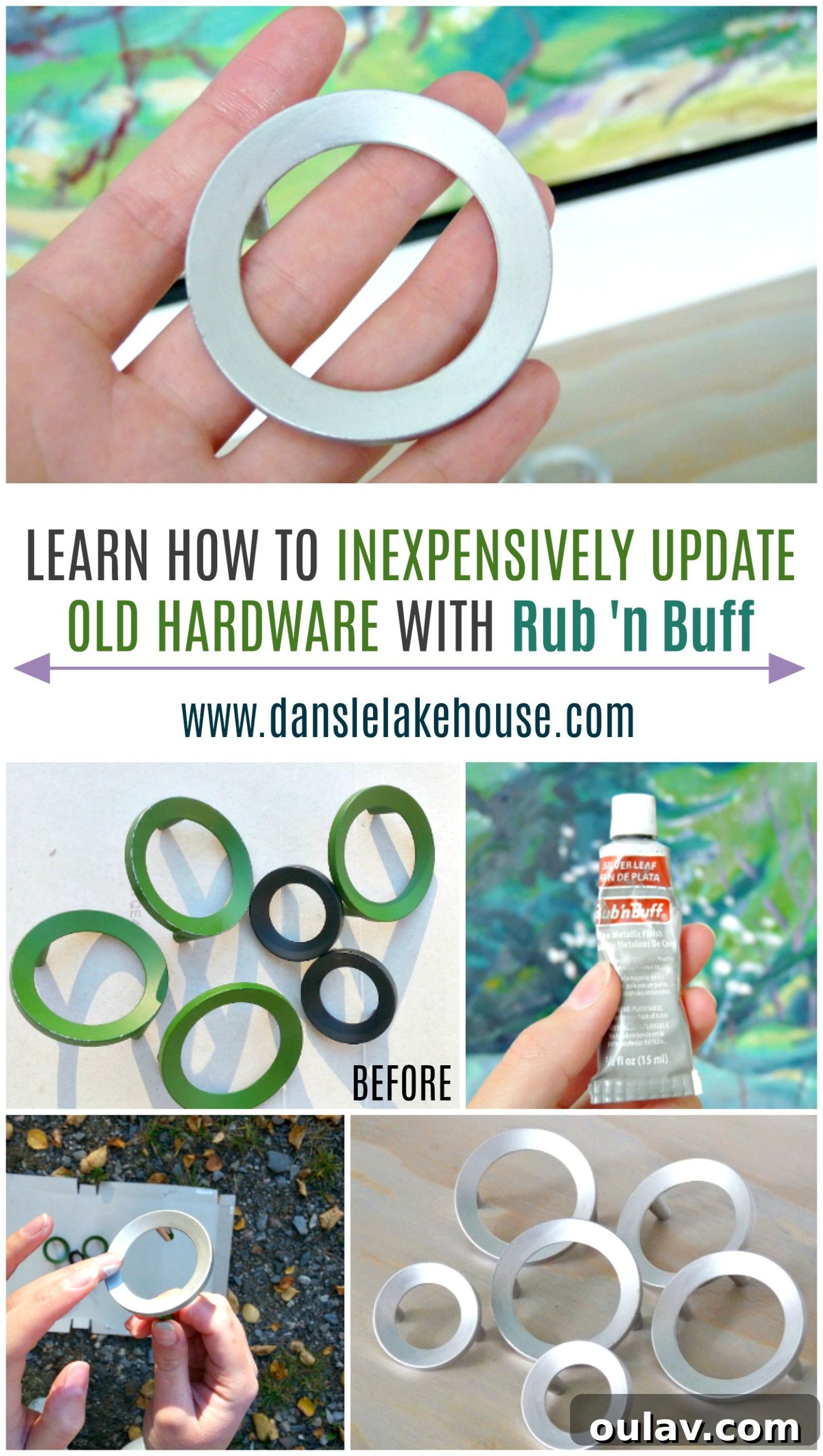 How to Apply Rub 'n Buff to Hardware 2 How to inexpensively update hardware using Rub 'n Buff. Transform the look of hardware! Budget-friendly update and great way to upcycle old hardware.