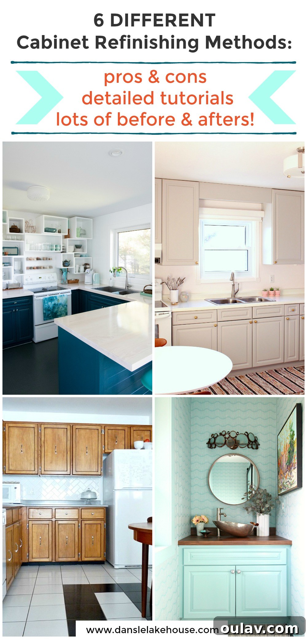 Choosing Your Cabinet Finish Exploring Latex Paint Stain Rust-Oleum Cabinet Transformations Varnish Chalk Paint and Wood Conditioner 5 Comparison of 6 Different Cabinet Refinishing Methods
