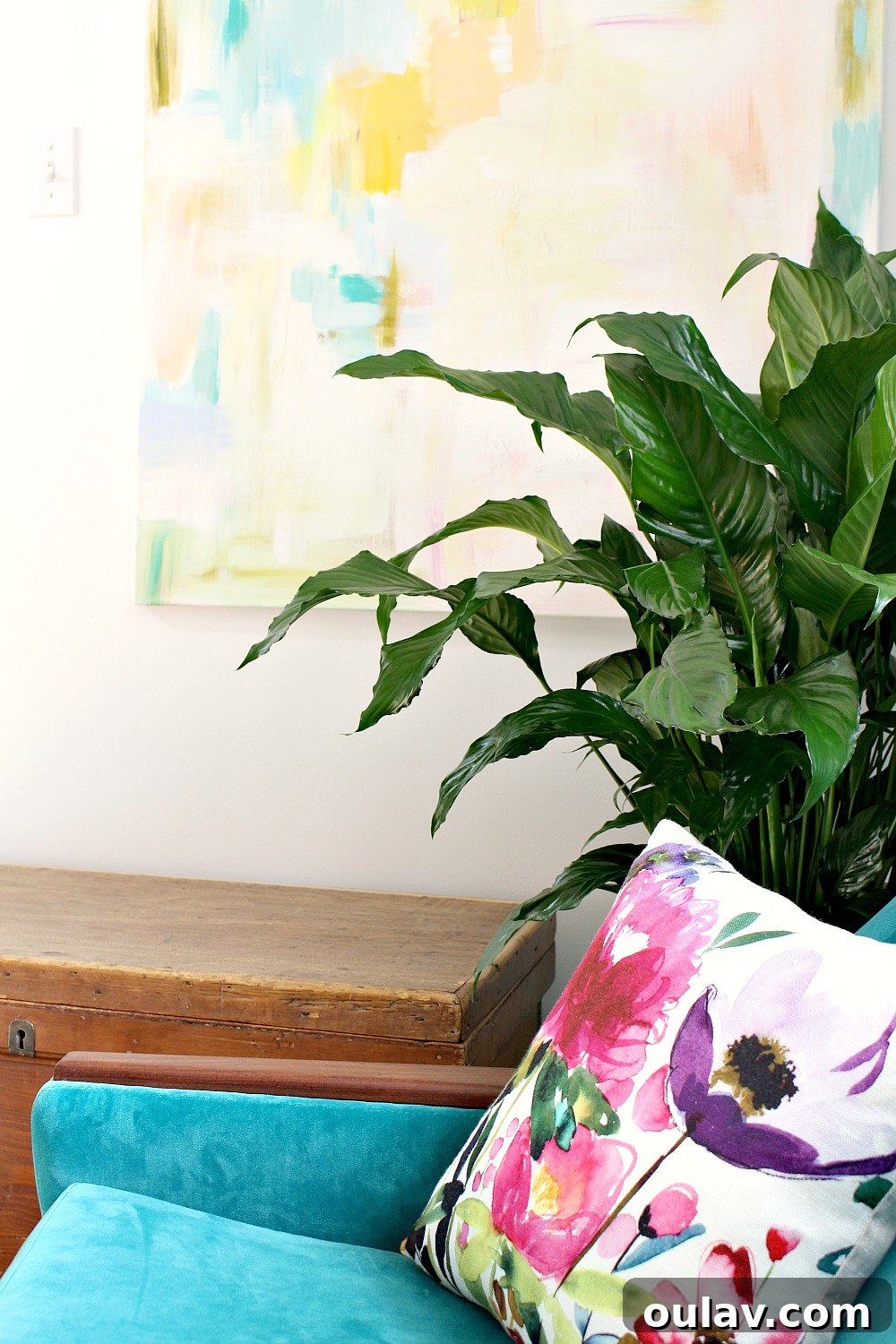 Stunning DIY Abstract Art Tutorial - Featured in Ottawa at Home Magazine