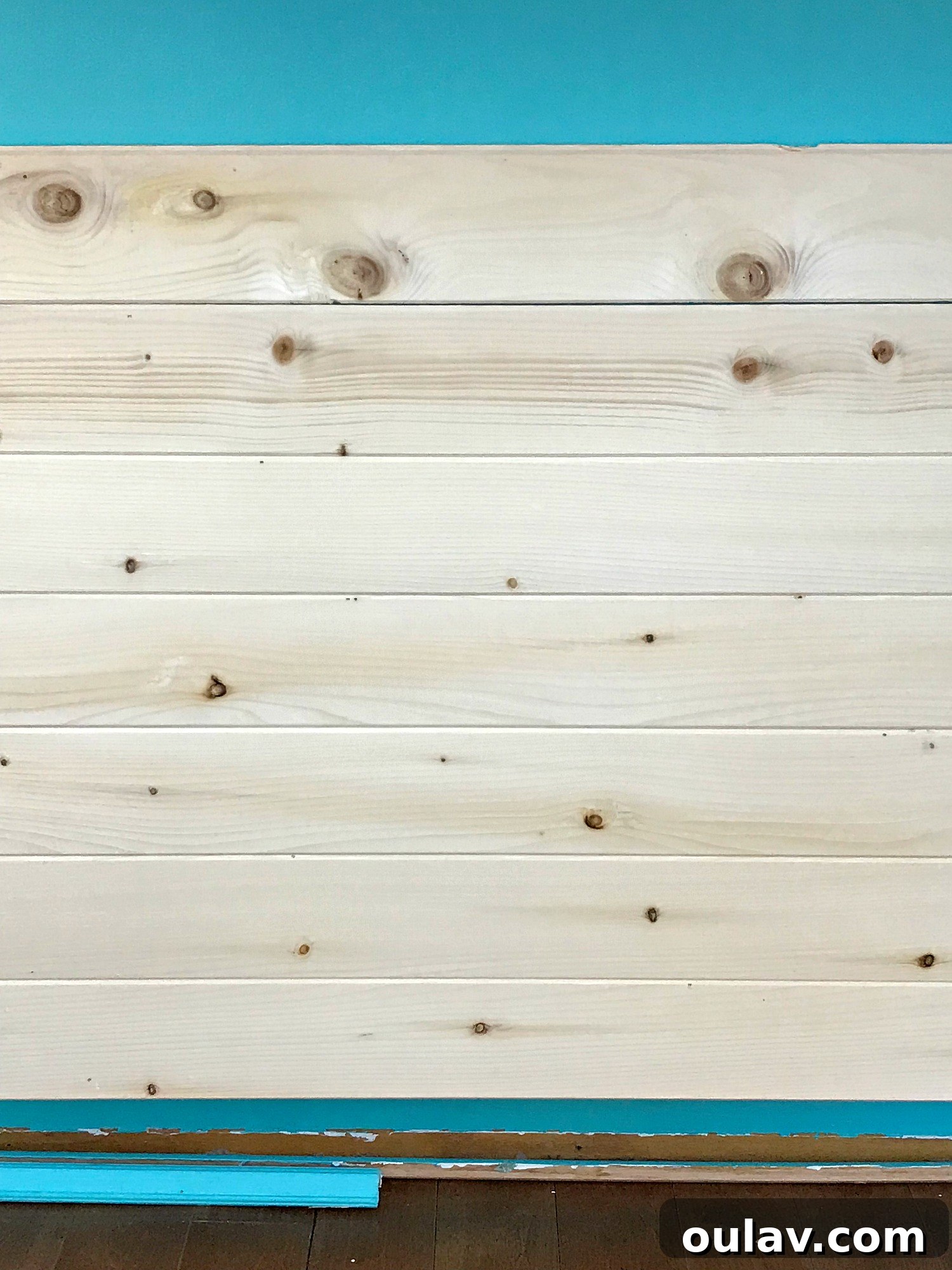 Transform Your Kitchen Cabinets Tongue and Groove Paneling and a Fresh Teal Hue 12 Securing Tongue and Groove Panels in Kitchen Cabinets