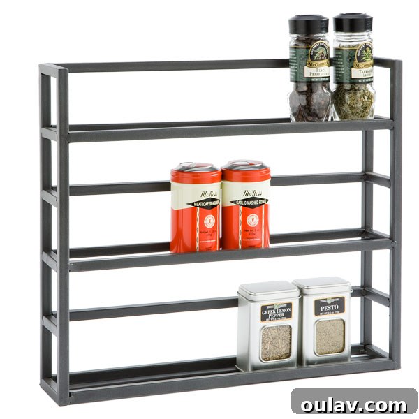Spice Up Your Kitchen: 10 Chic Modern Storage Ideas 15 Industrial Modern Spice Rack Wall Storage