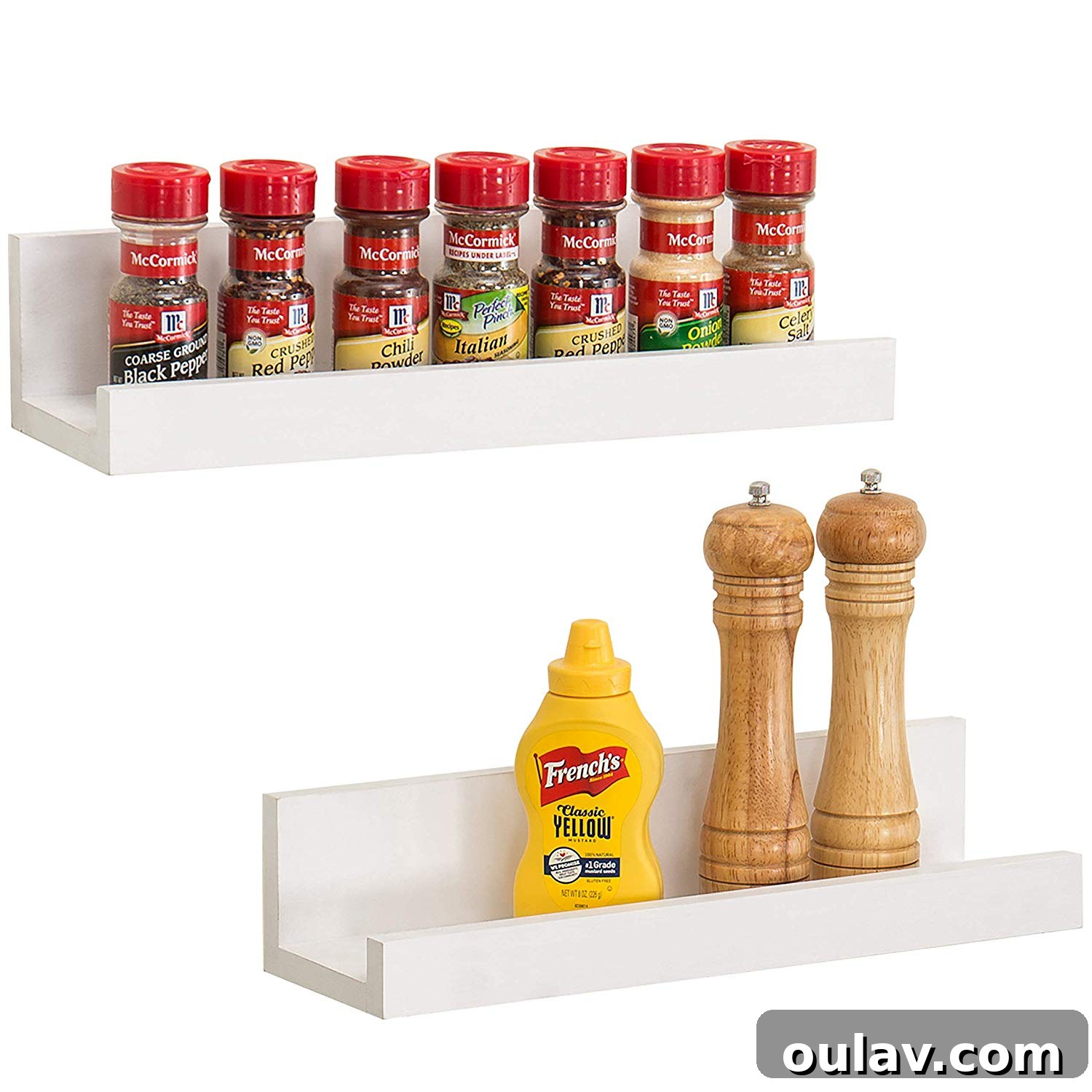 Spice Up Your Kitchen: 10 Chic Modern Storage Ideas 16 Simple White Ledge for Spice Storage