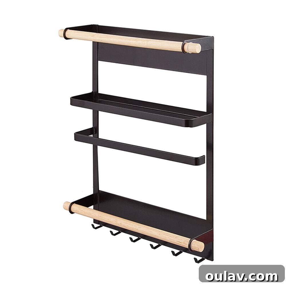 Spice Up Your Kitchen: 10 Chic Modern Storage Ideas 9 Small Space Storage Spice Rack with Hooks and Shelves