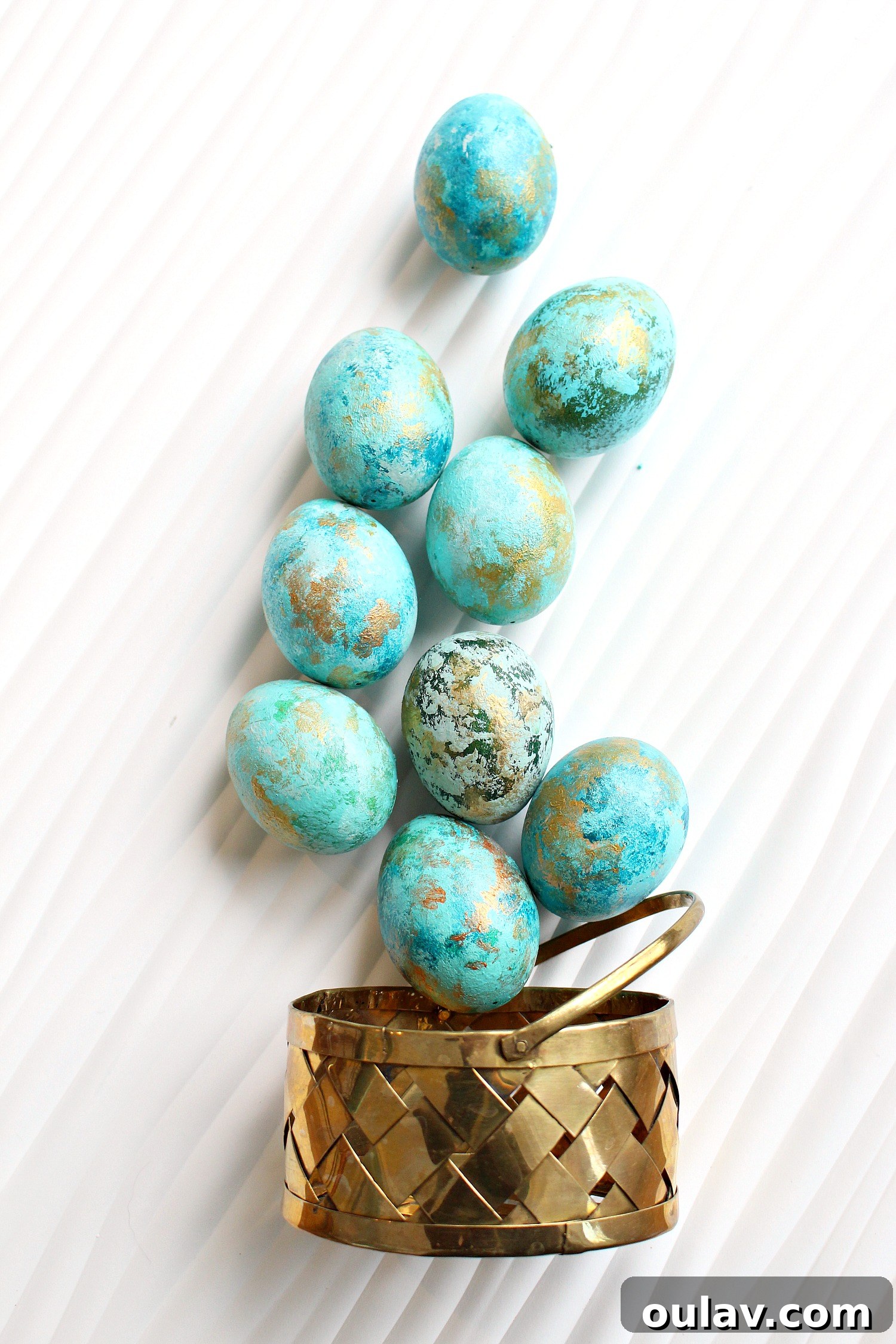 Abstract Painted Easter Eggs for Home Decor