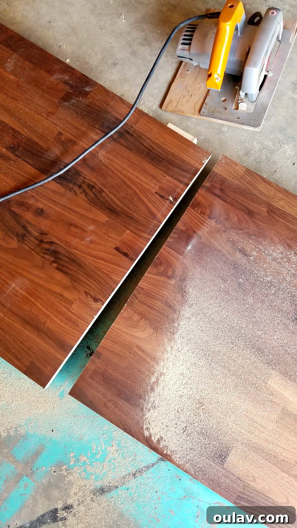 Customizing and Fitting Your IKEA KARLBY Walnut Countertop 13 Cutting and Installing IKEA KARLBY Walnut Counter