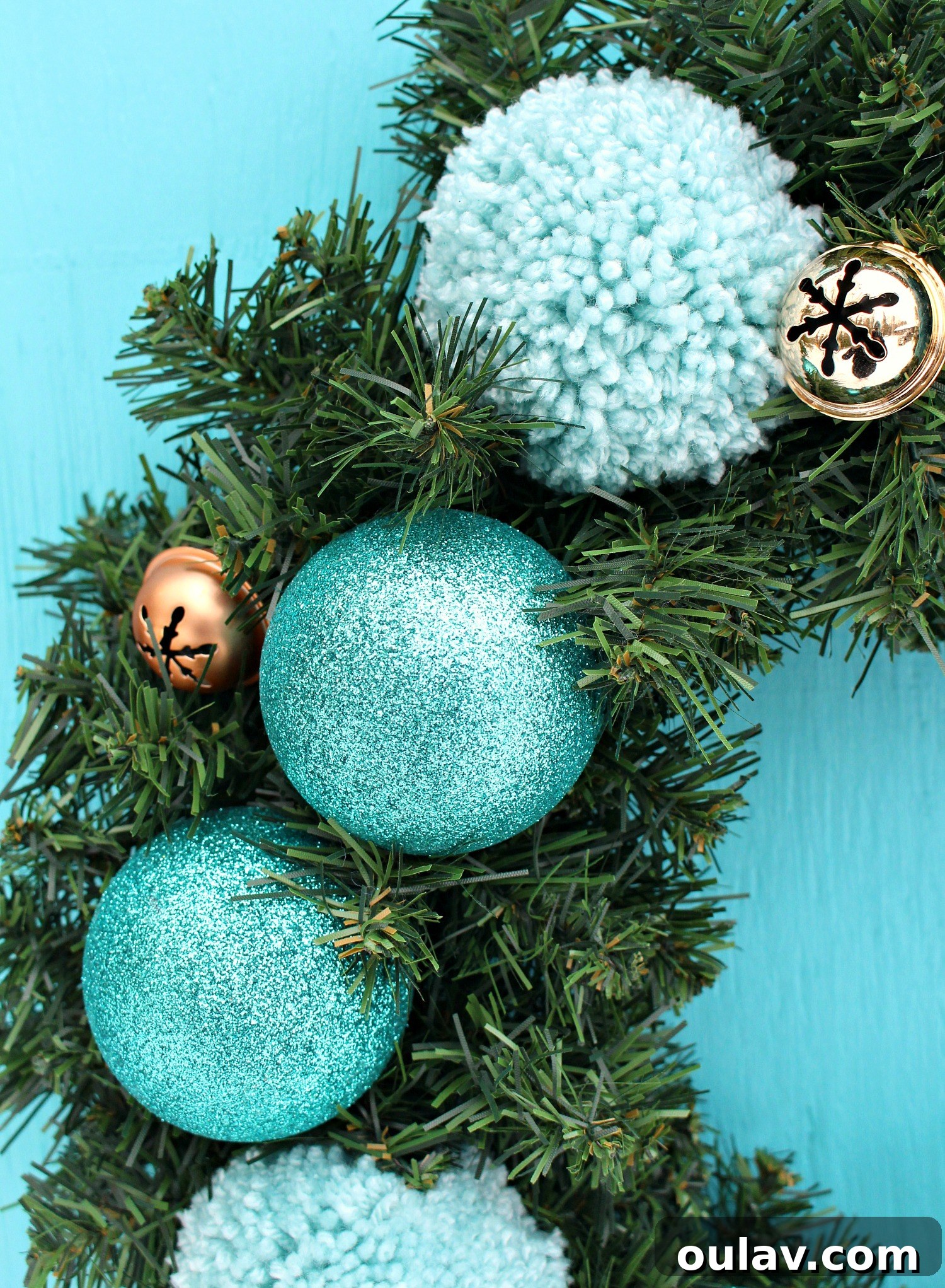 Turquoise Wreath DIY Idea Supplies