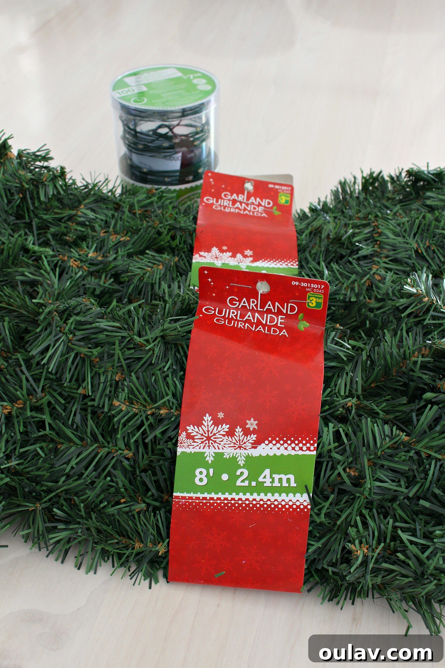 Dollar Store Glow Up Lighted Garland 3 Dollar Store Garland DIY | Lighted Garland For Less