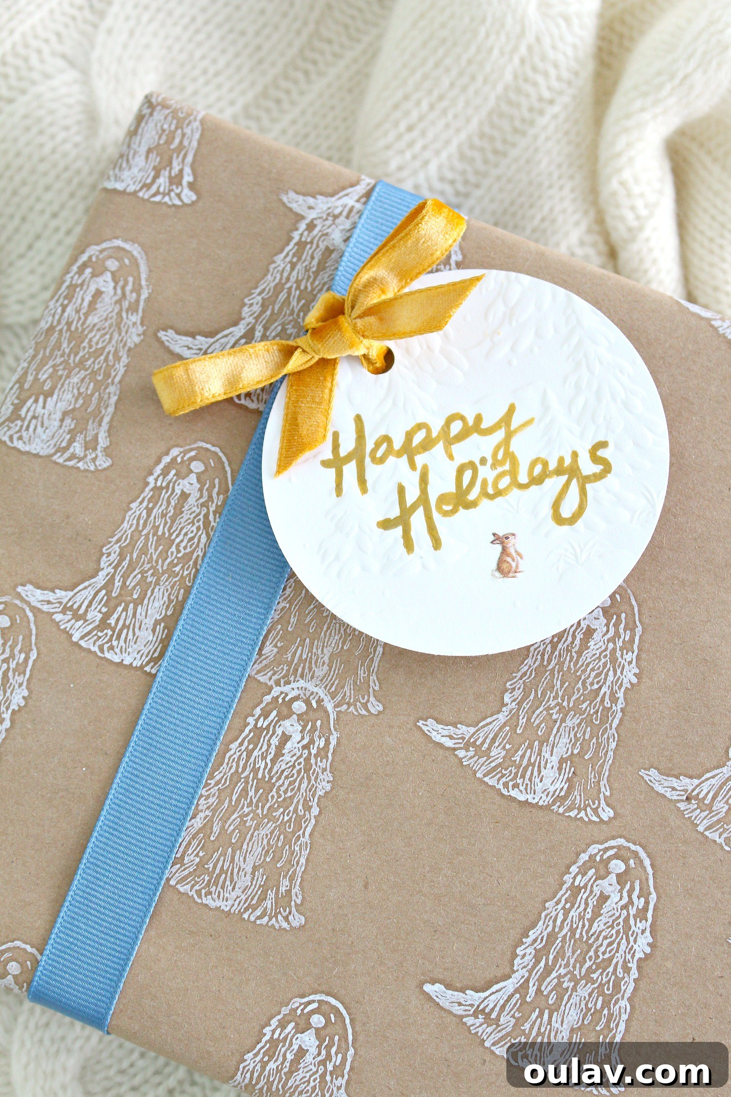 Craft Your Own Komondor Stamped Zero Waste Gift Wrap 16 How to create custom wrapping paper and gift tags