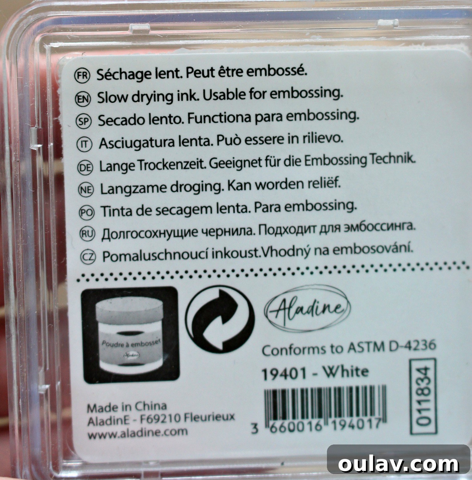 Slow Drying Ink Pad for Stamping