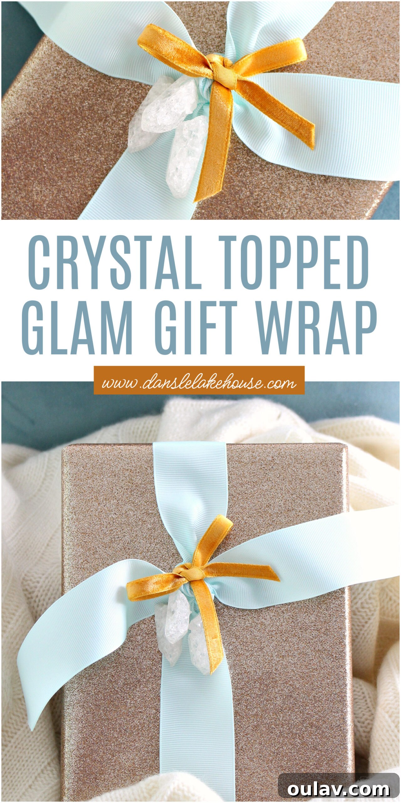 Crystal Point Glamour Gift Wrap 9 Crystal Topped Glam Gift Wrap for Pinterest sharing