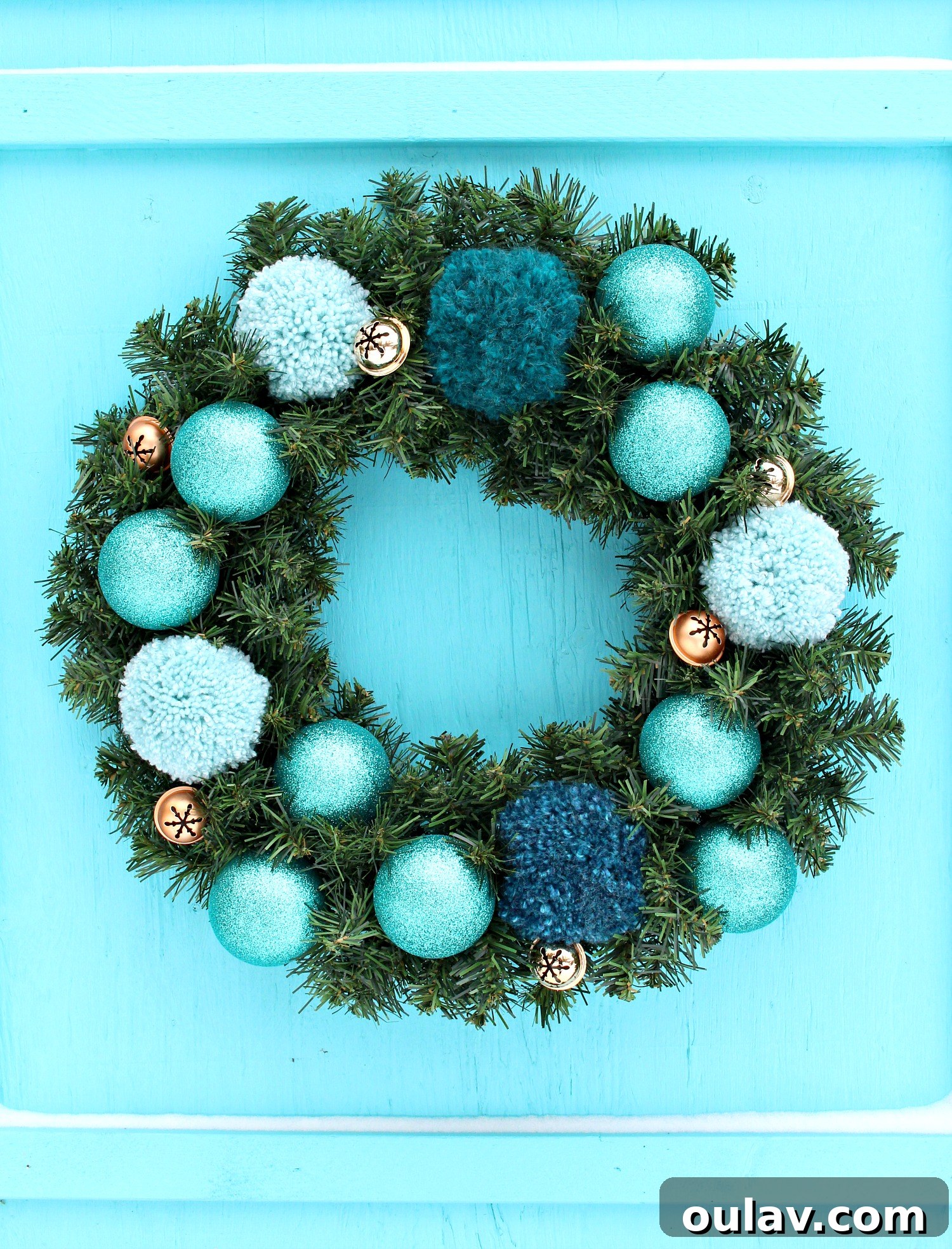 19 Top Picks from Dans le Lakehouse 2019 10 Close-up of a vibrant DIY pom pom wreath with various shades and textures