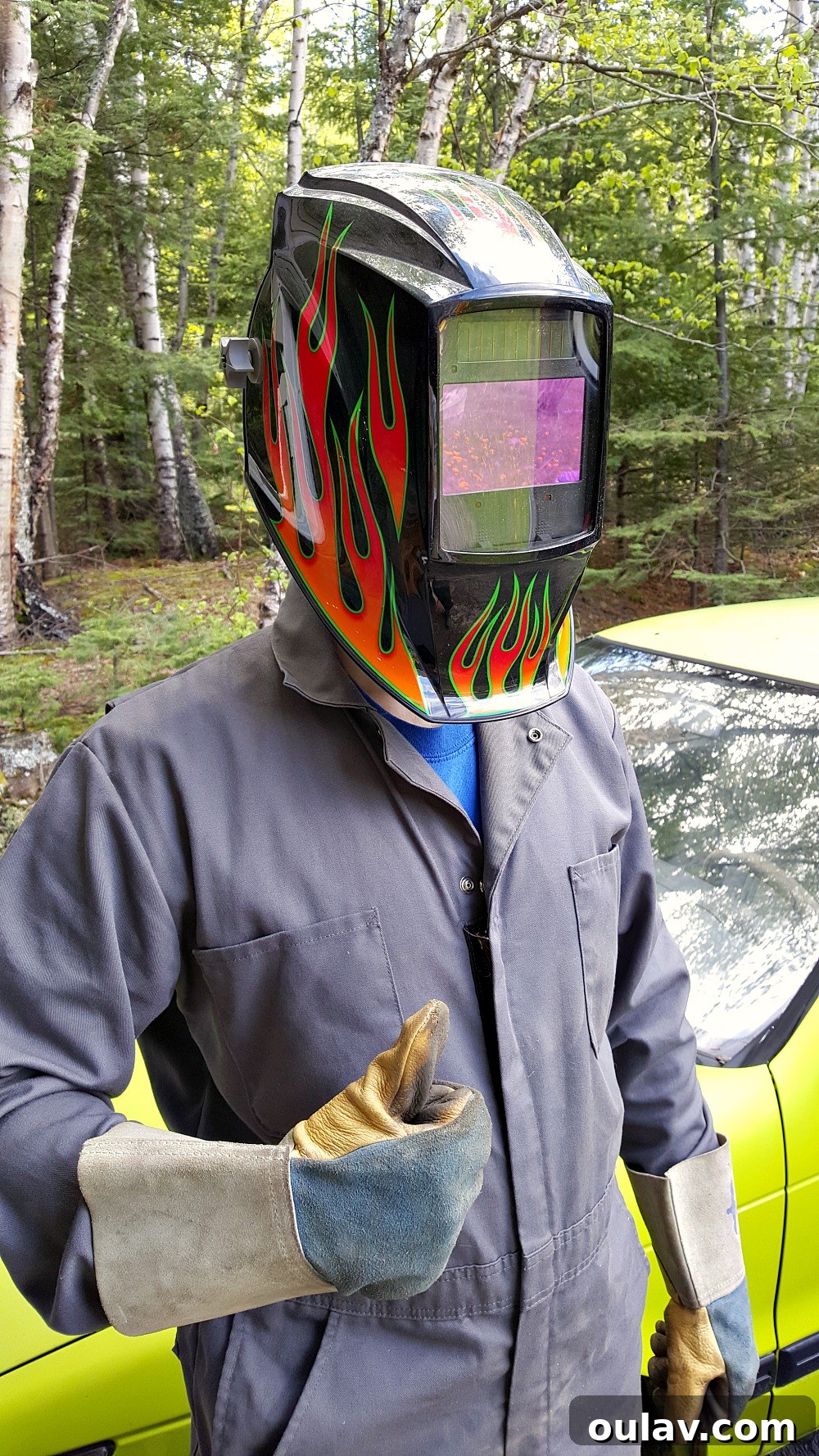 Weld Your Own Custom Table Legs 4 Welding Helmet and PPE