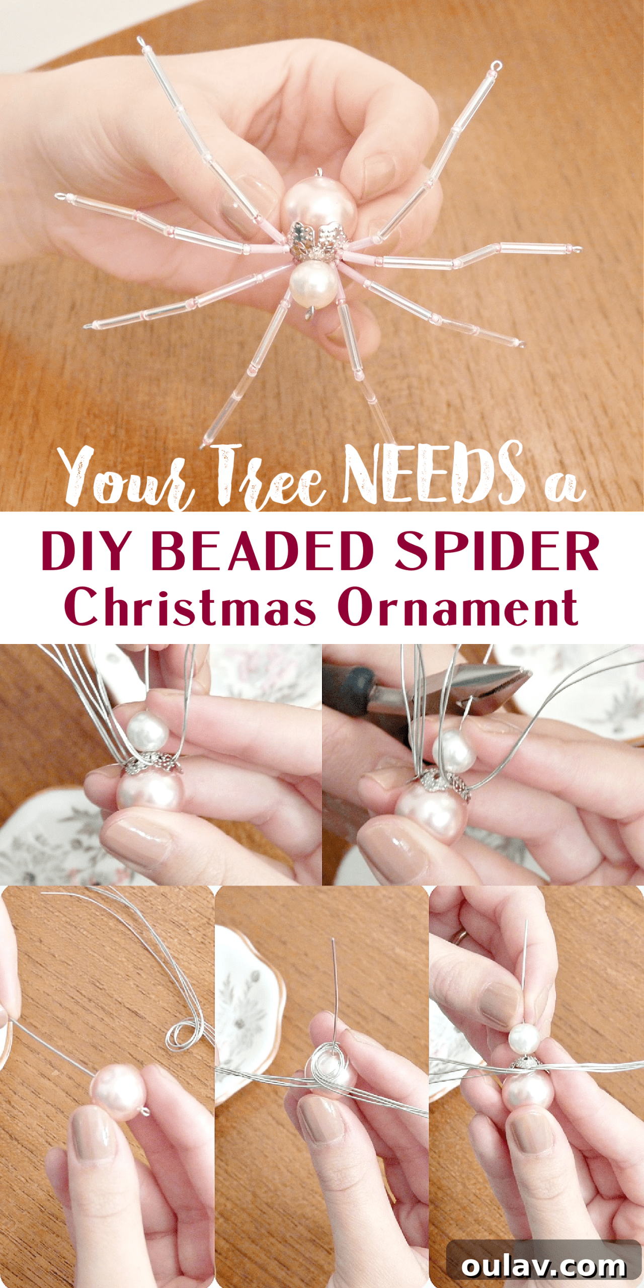 Spin a Be Beaded Christmas Spider for Your Tree 16 Christmas Spider Story